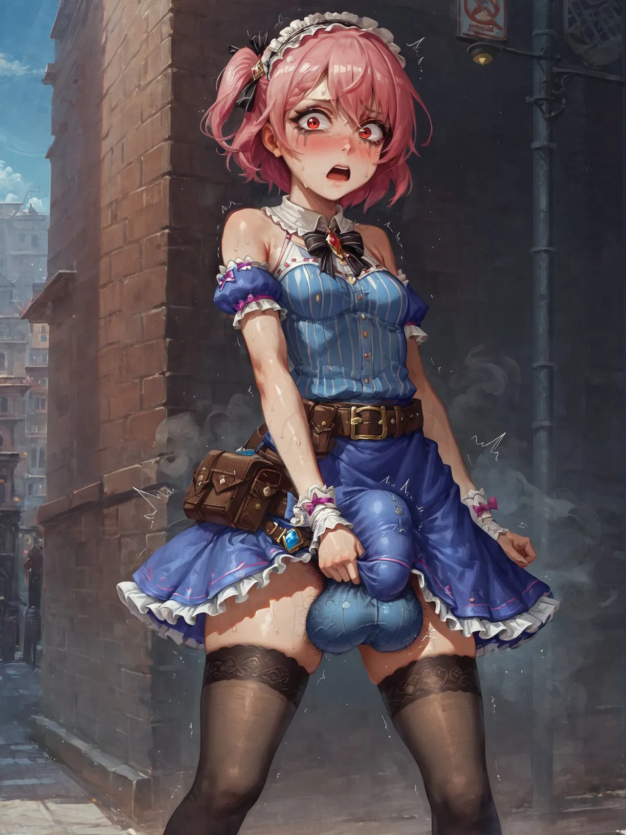 Potion show worker accidentally becomes a horribly sexy futanari monster! By Fuxdess, Part 2 Chapter 1 - page 48