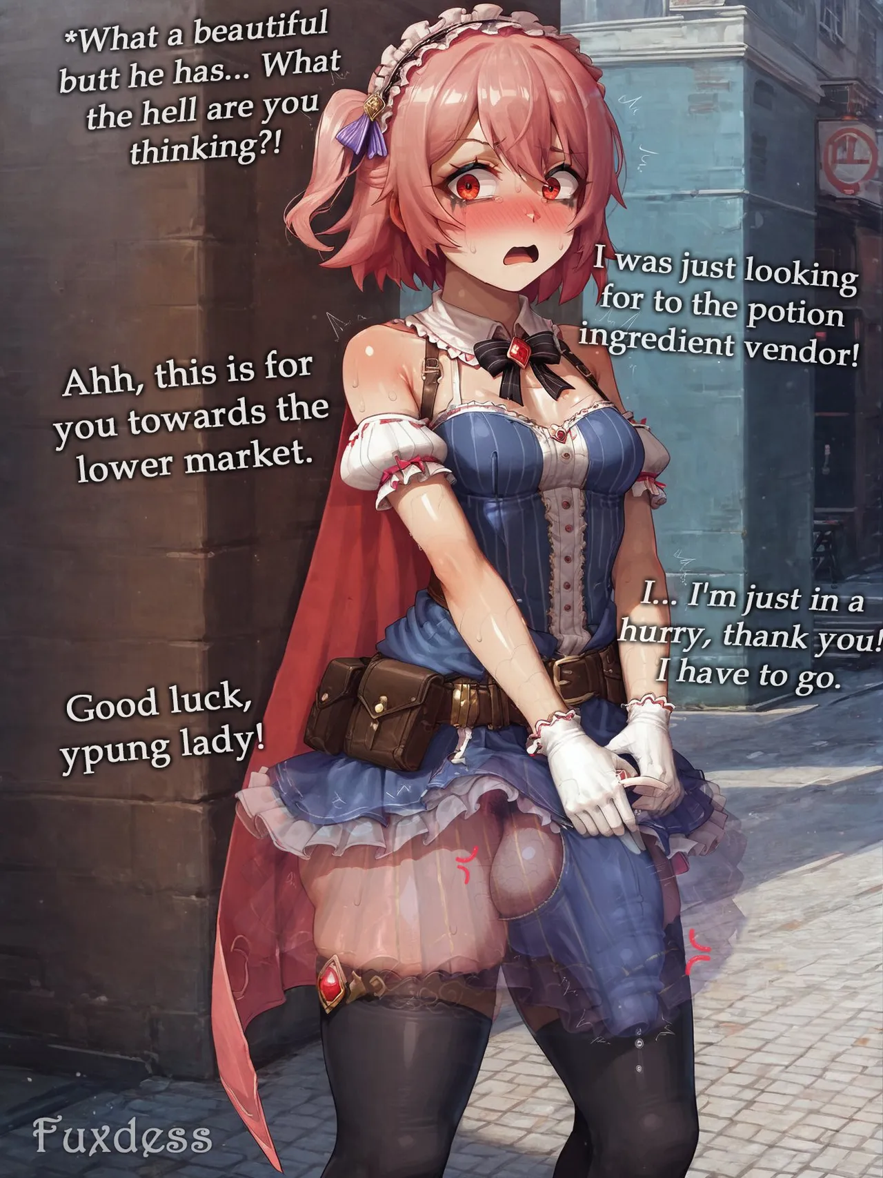 Potion show worker accidentally becomes a horribly sexy futanari monster! By Fuxdess, Part 2 Chapter 1 - page 8