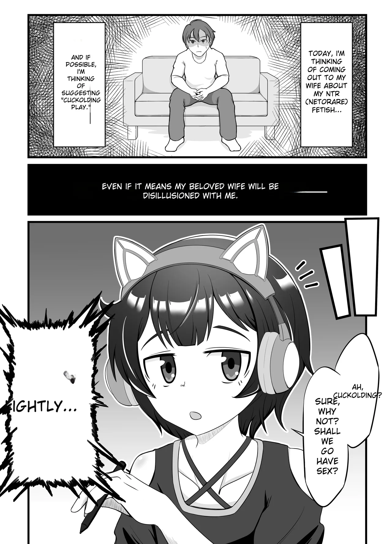 Muhyoujou na Hitozuma ga Netorase Aite ni Miseru Kao Chapter 1 - page 2