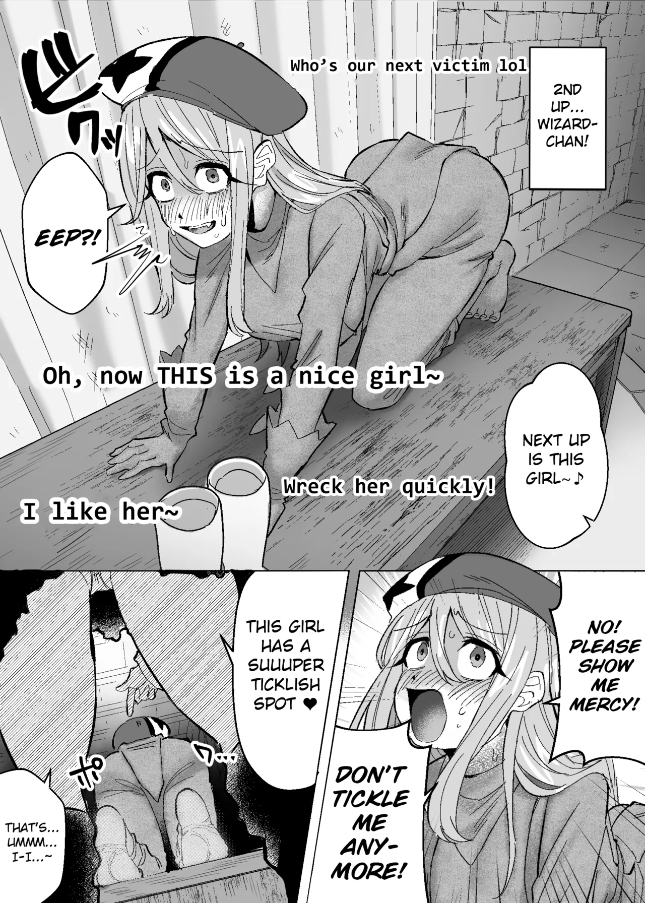 Medusa's Tickling Live Stream ~Three Adventurers Tickled to Death~ Chapter 1 - page 12