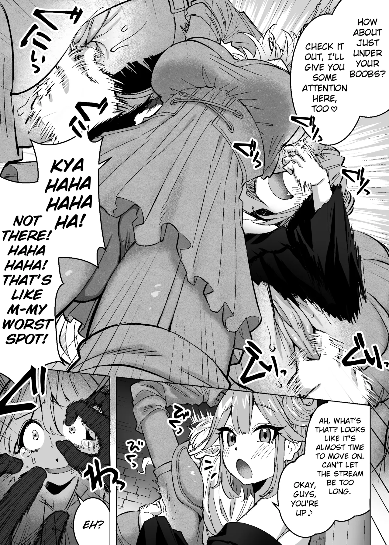 Medusa's Tickling Live Stream ~Three Adventurers Tickled to Death~ Chapter 1 - page 9