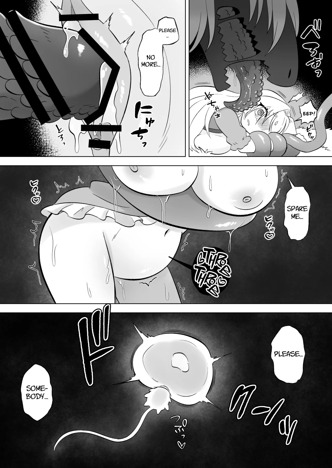 Aru Hi Mori no Naka Shokushu no Kaibutsu ni Tanetsuke Koubi Sareru Shoujo no Ohanashi Chapter 1 - page 54