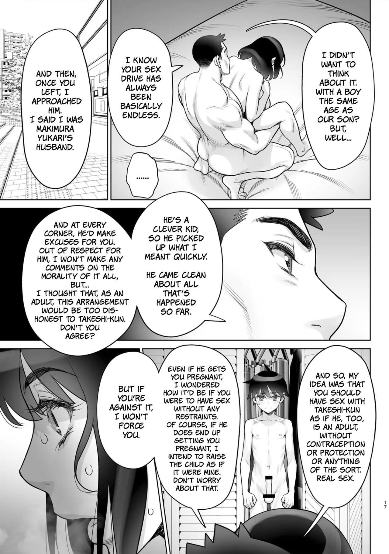 Bijin Tsuma Makimura Yukari Series 7 - Musuko no Doukyuusei to Otto Kounin Haramase SEX Chapter 1 - page 15