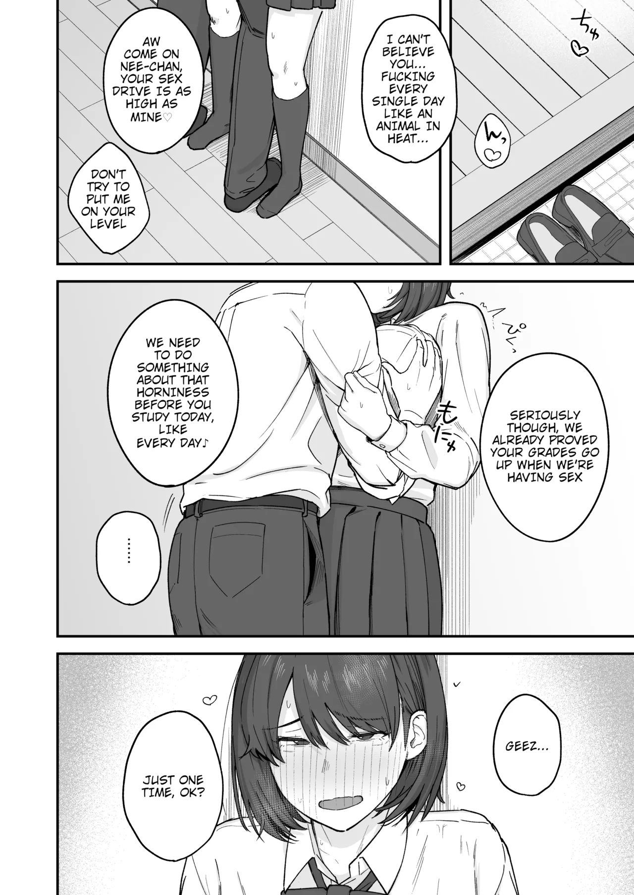 Benkyou ni Shuuchuu Shitai Muttsuri na Ane wa, Karada no Aishou Bacchiri na Otouto no Sasoi o Kotowarenai Chapter 1 - page 26