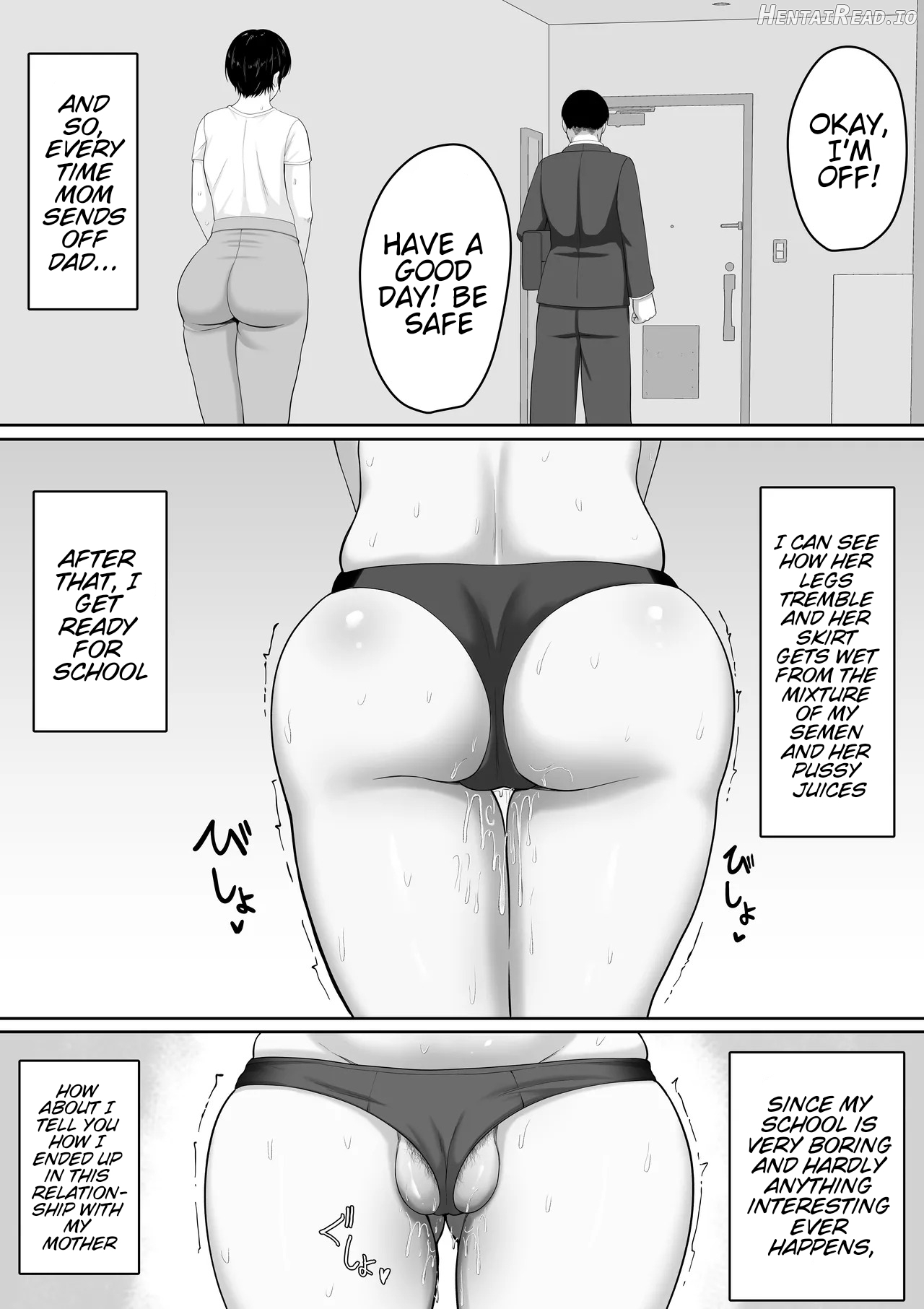 The story of how I got my big-breasted, sex-deprived mom to wear an erotic swimsuit, And then, acting on impulse, I stuck my dick inside her without realizing that it would make her addicted to me Chapter 1 - page 7