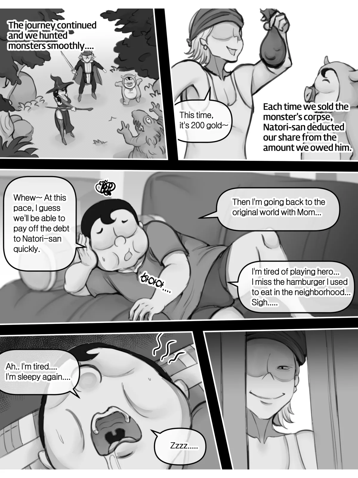 Mama and Mama's Boy gets Isekai'd Season 1 Chapter 1 - page 48