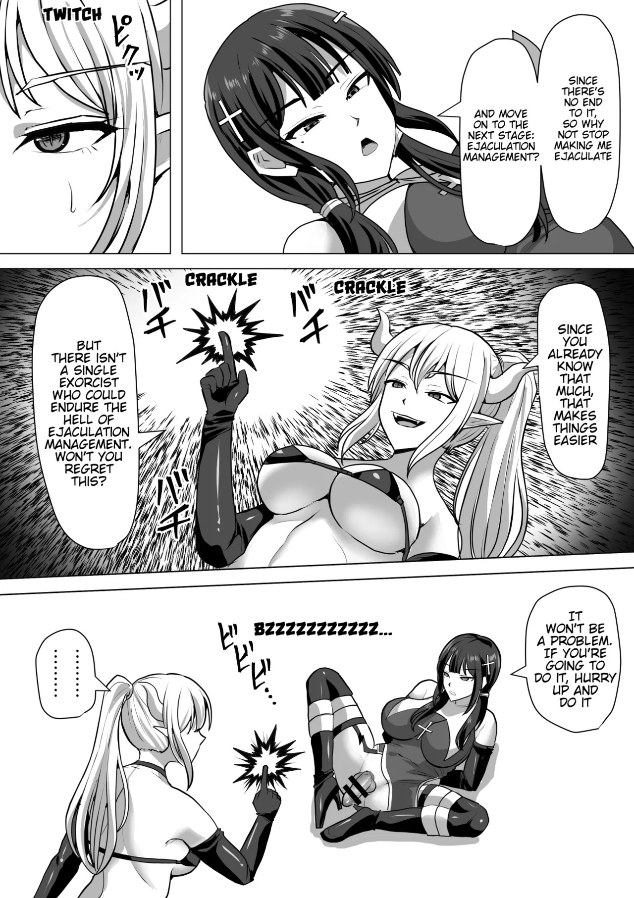 Futanari Ejaculation Management! 4 ~The Exorcist Apostle Who Will Ejaculate in 100 Days, Reiko~ Chapter 1 - page 29