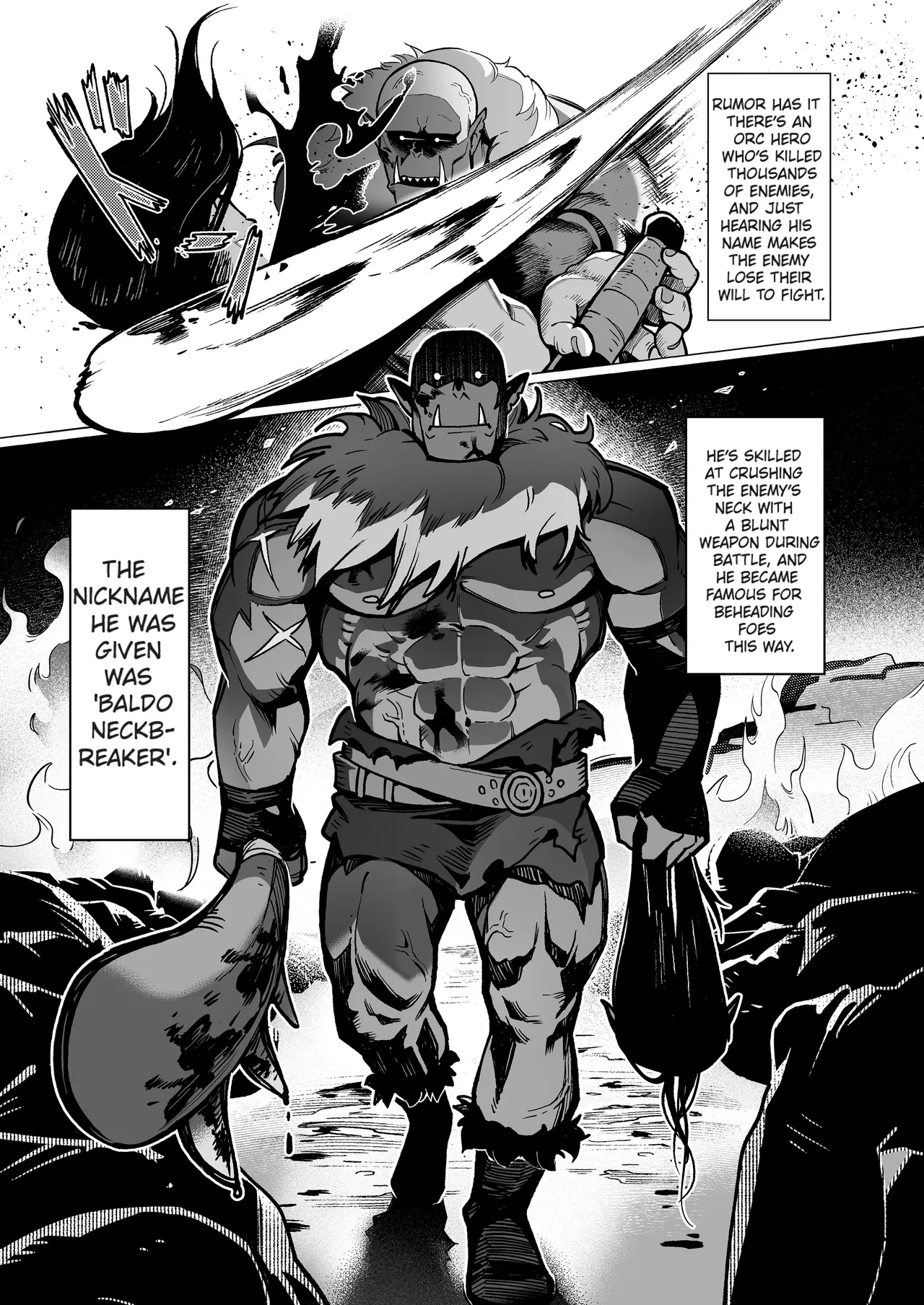 Yosei Shoukan 3-goushitsu Lacy ~Kasshoku Hada Elf o Shimei Shita Dotei Orc~ 1 Chapter 1 - page 2