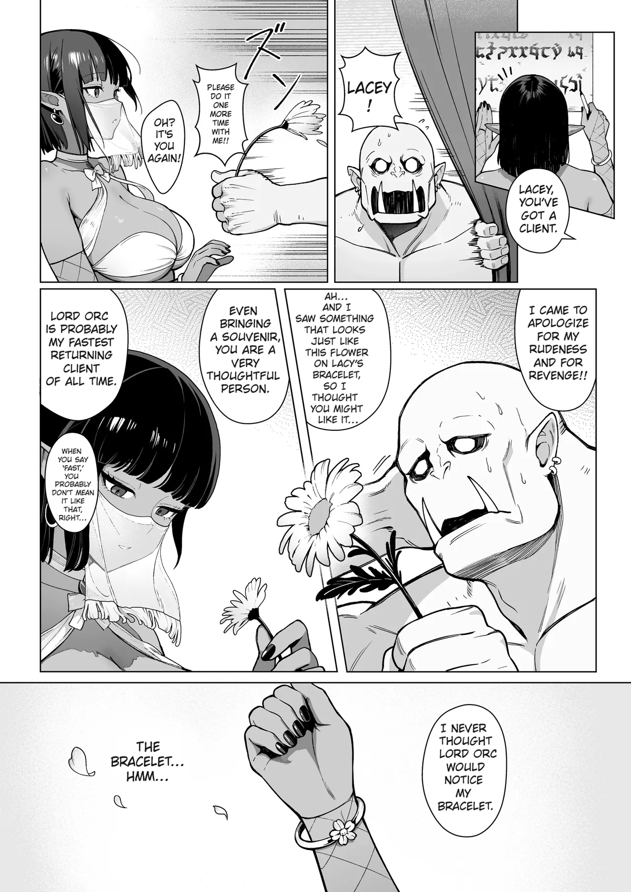 Yosei Shoukan 3-goushitsu Lacy ~Kasshoku Hada Elf o Shimei Shita Dotei Orc~ 1 Chapter 1 - page 26