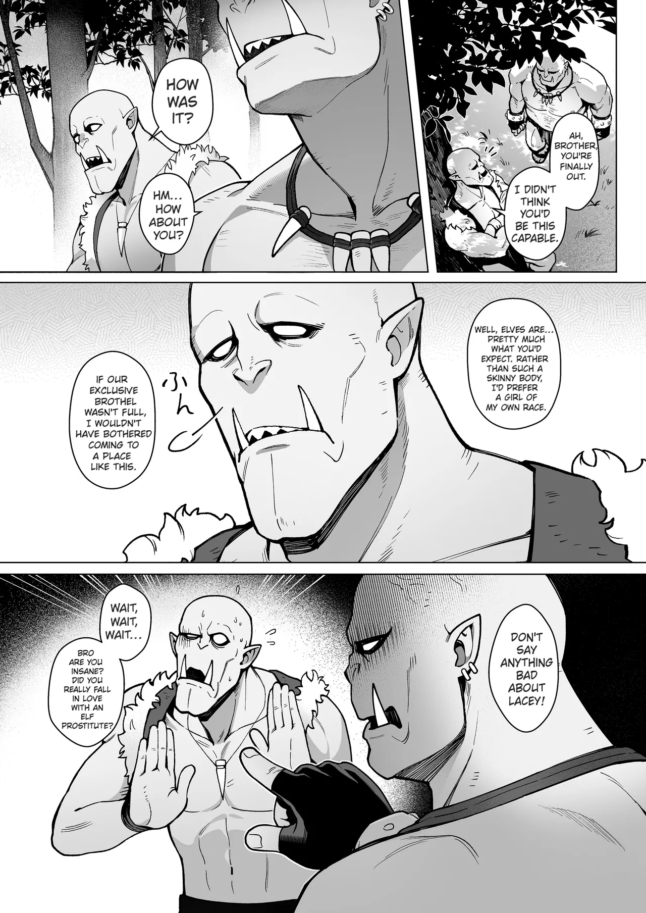 Yosei Shoukan 3-goushitsu Lacy ~Kasshoku Hada Elf o Shimei Shita Dotei Orc~ 1 Chapter 1 - page 45