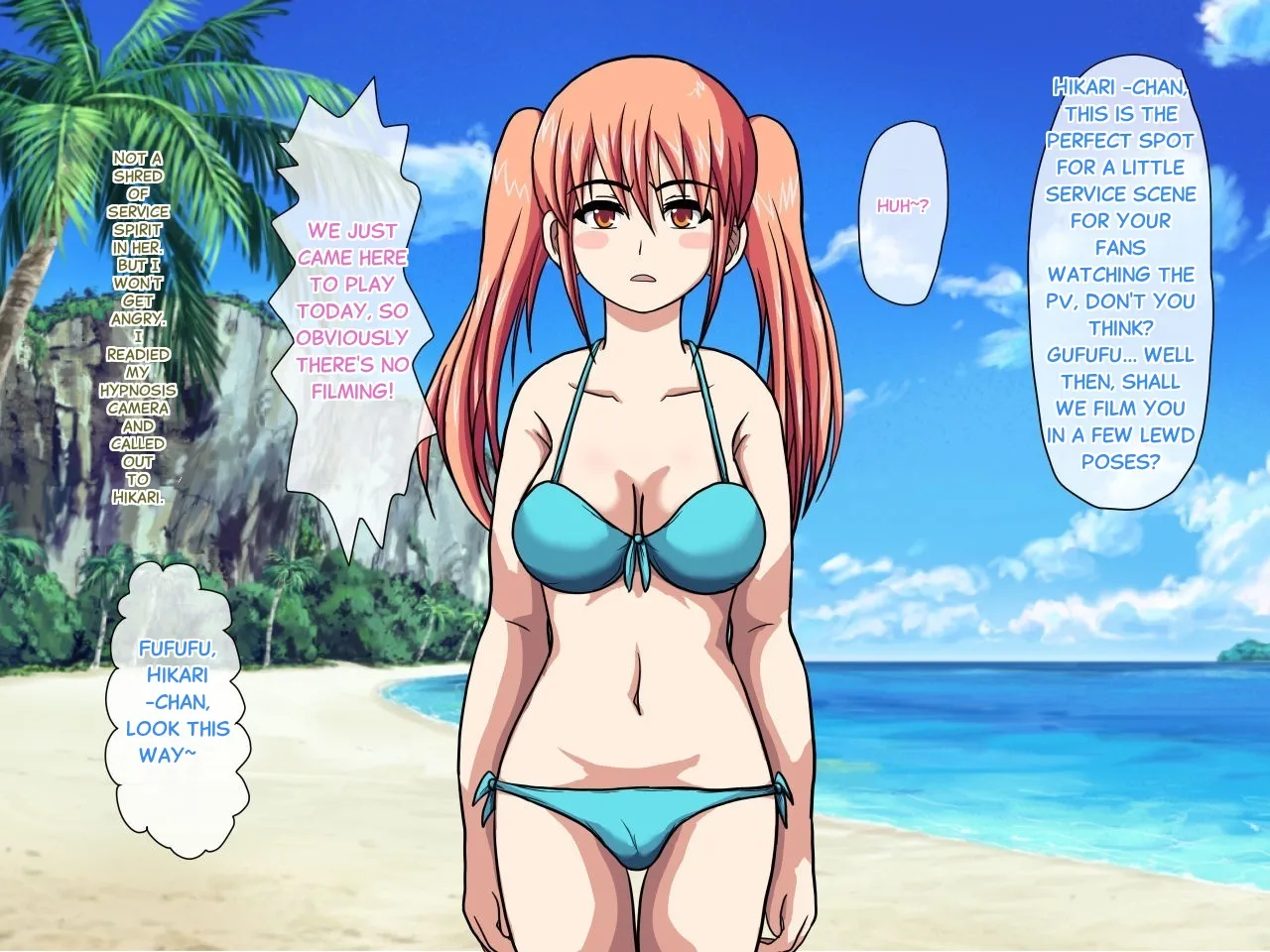 Hypnosis Camera ~ Shooting a Sex PV with a Top Idol on a Southern Island Chapter 1 - page 34