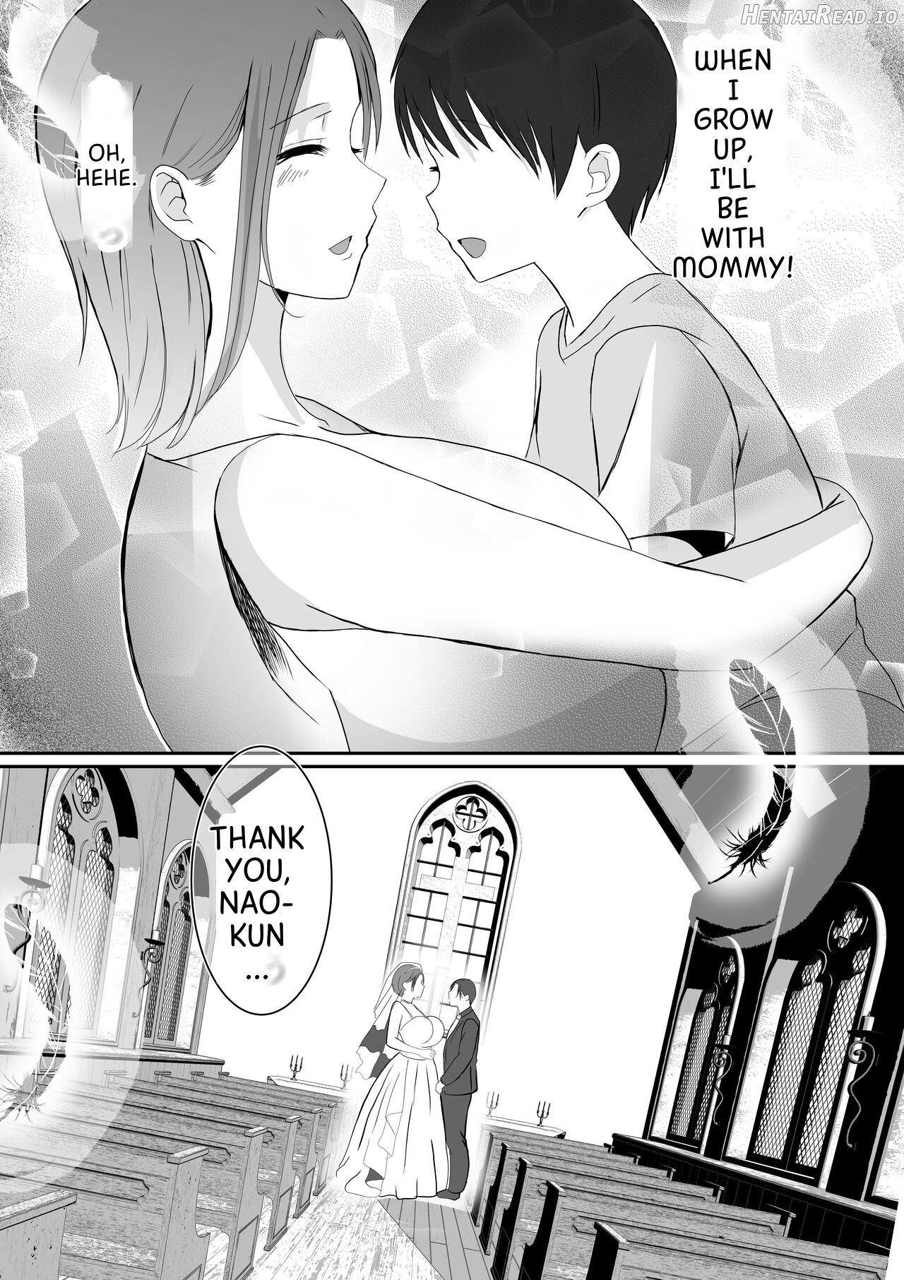 Soshite Kaa-san wa Ore no Ko o Haramu Bonyuu Kaa-san no Naka ni Modoritai Kanketsuhen Chapter 1 - page 107