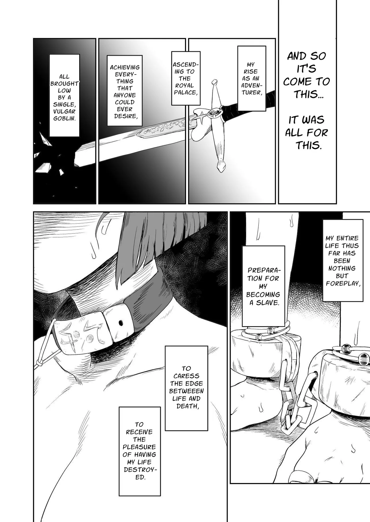 Masochist Knightess Seeking To Be Fucked By Smallfry Gets Goblin Ganked Chapter 1 - page 106