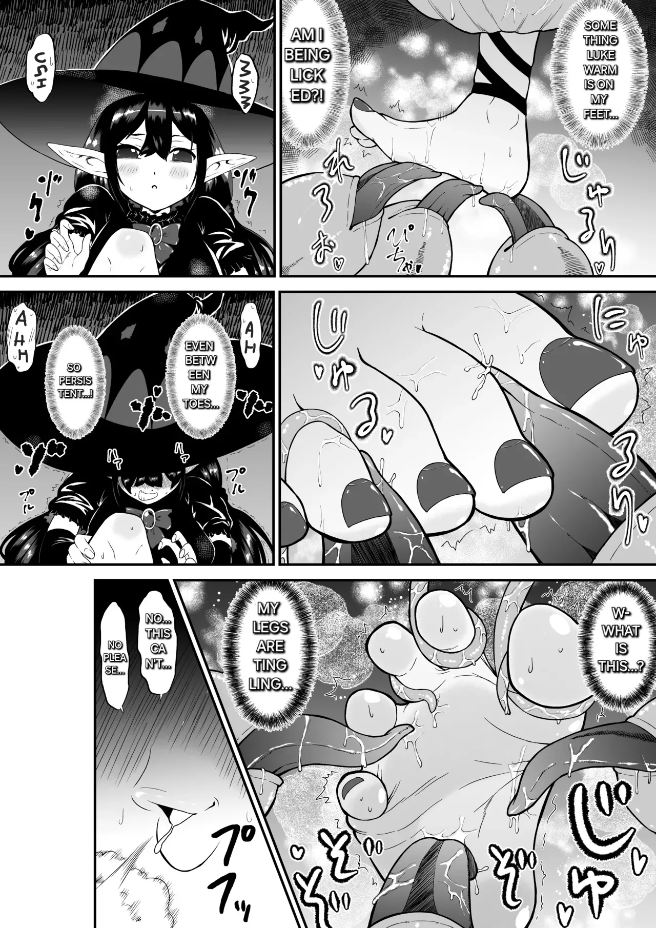 A story about a witch who thinks she is invincible but is tickled to the max by tentacles and brought to tears Chapter 1 - page 11