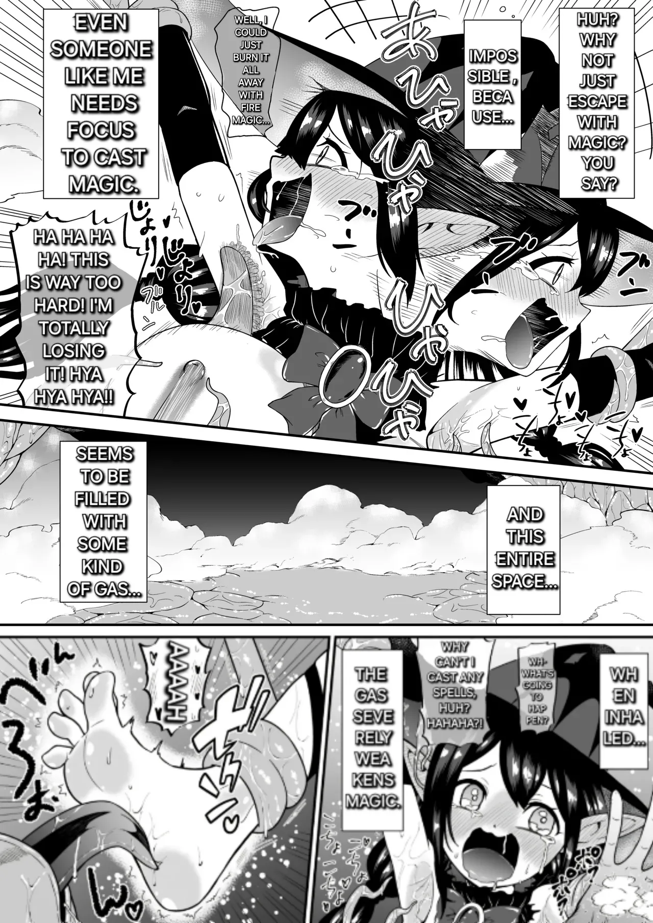 A story about a witch who thinks she is invincible but is tickled to the max by tentacles and brought to tears Chapter 1 - page 16