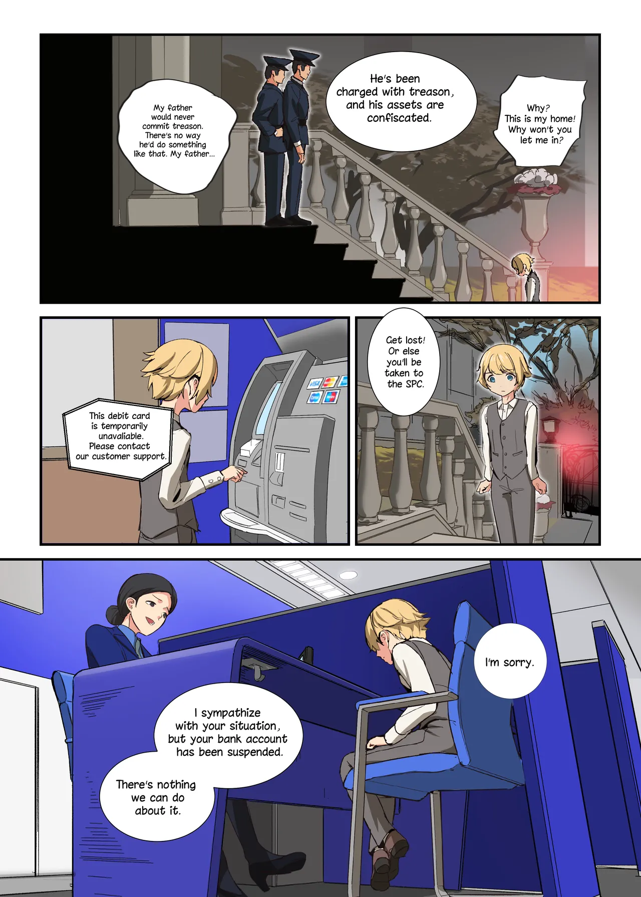 The Beginning of the Forced Smile!! The story before Ian enters the shop Chapter 1 - page 12