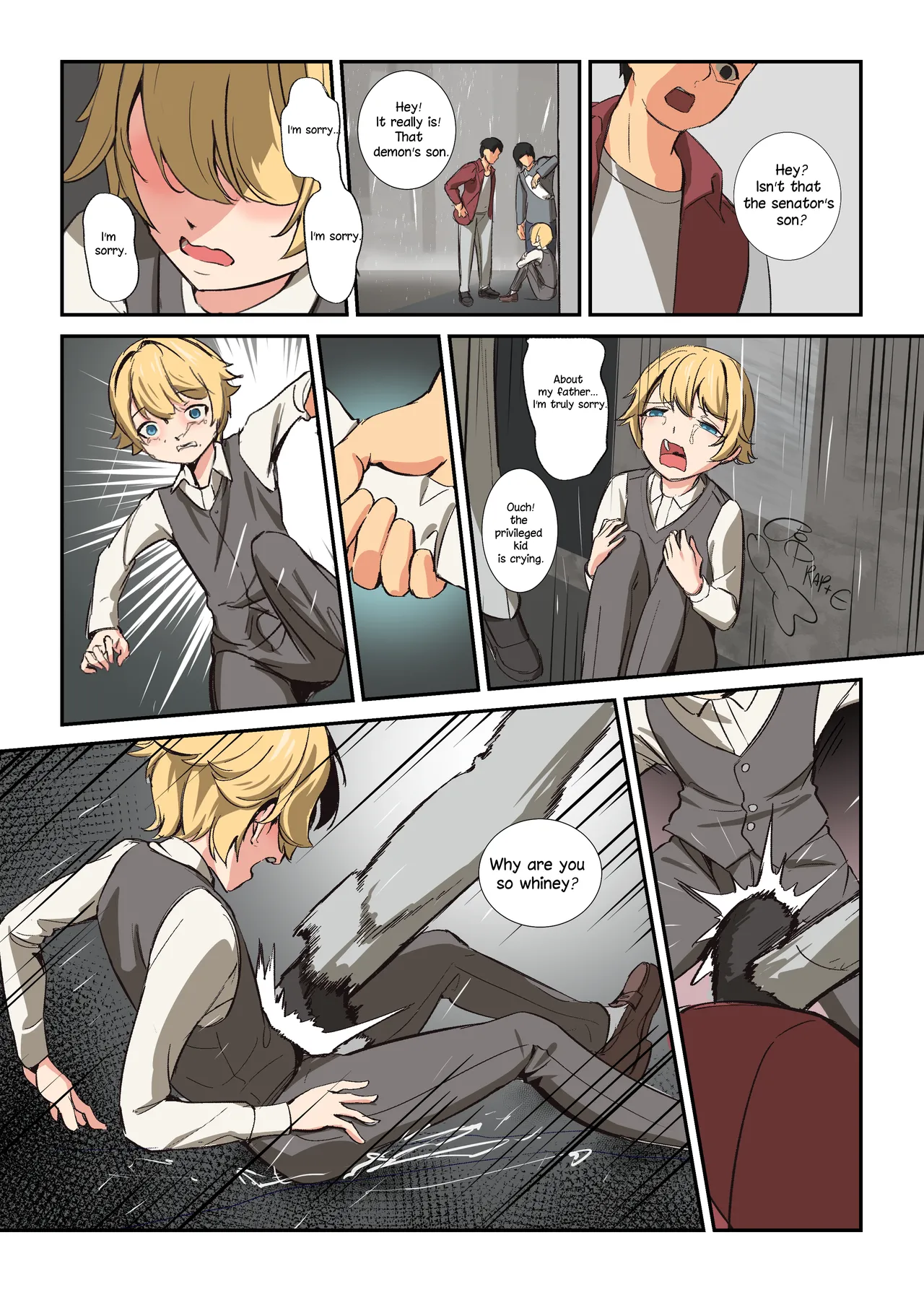 The Beginning of the Forced Smile!! The story before Ian enters the shop Chapter 1 - page 14