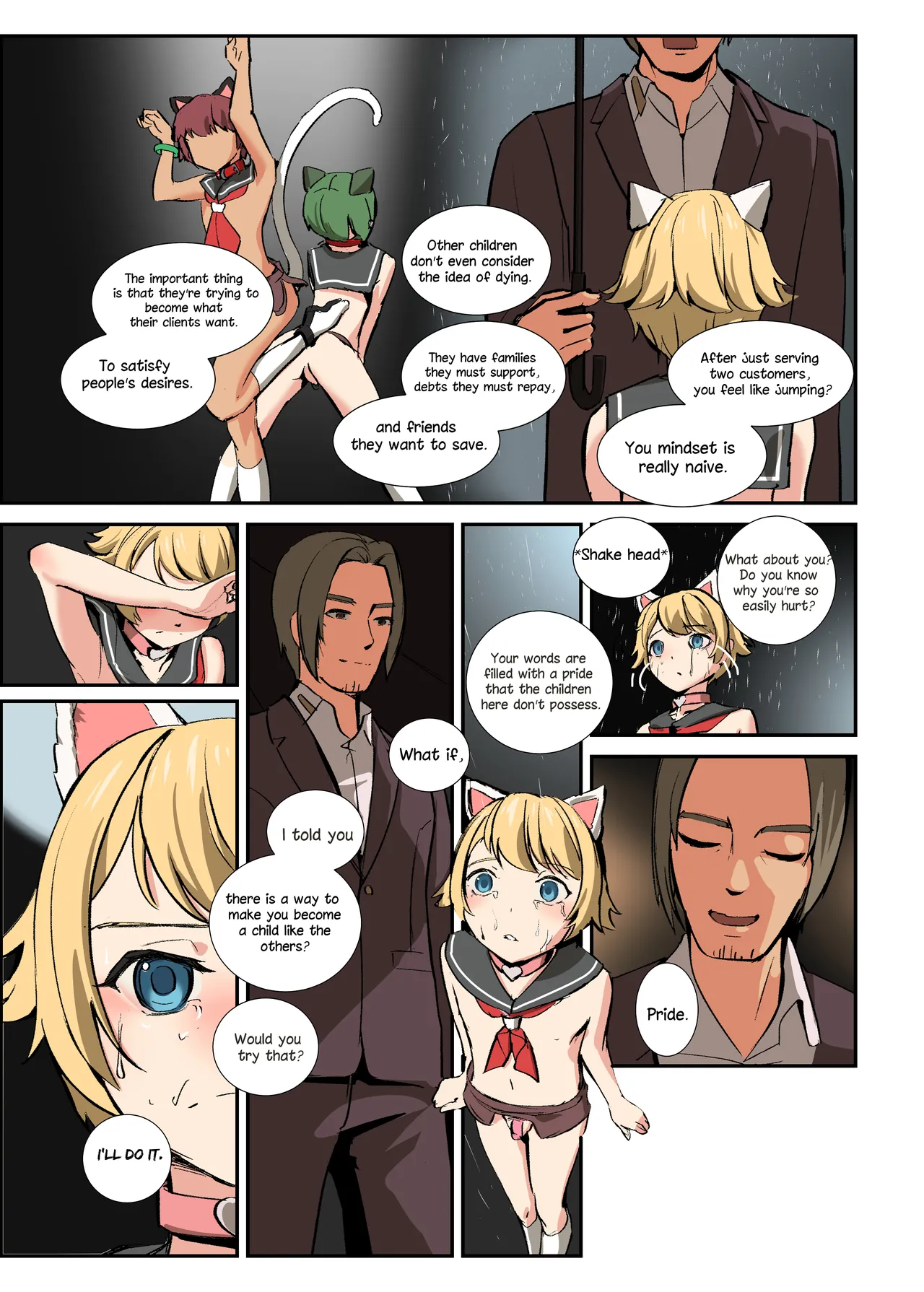 The Beginning of the Forced Smile!! The story before Ian enters the shop Chapter 1 - page 39