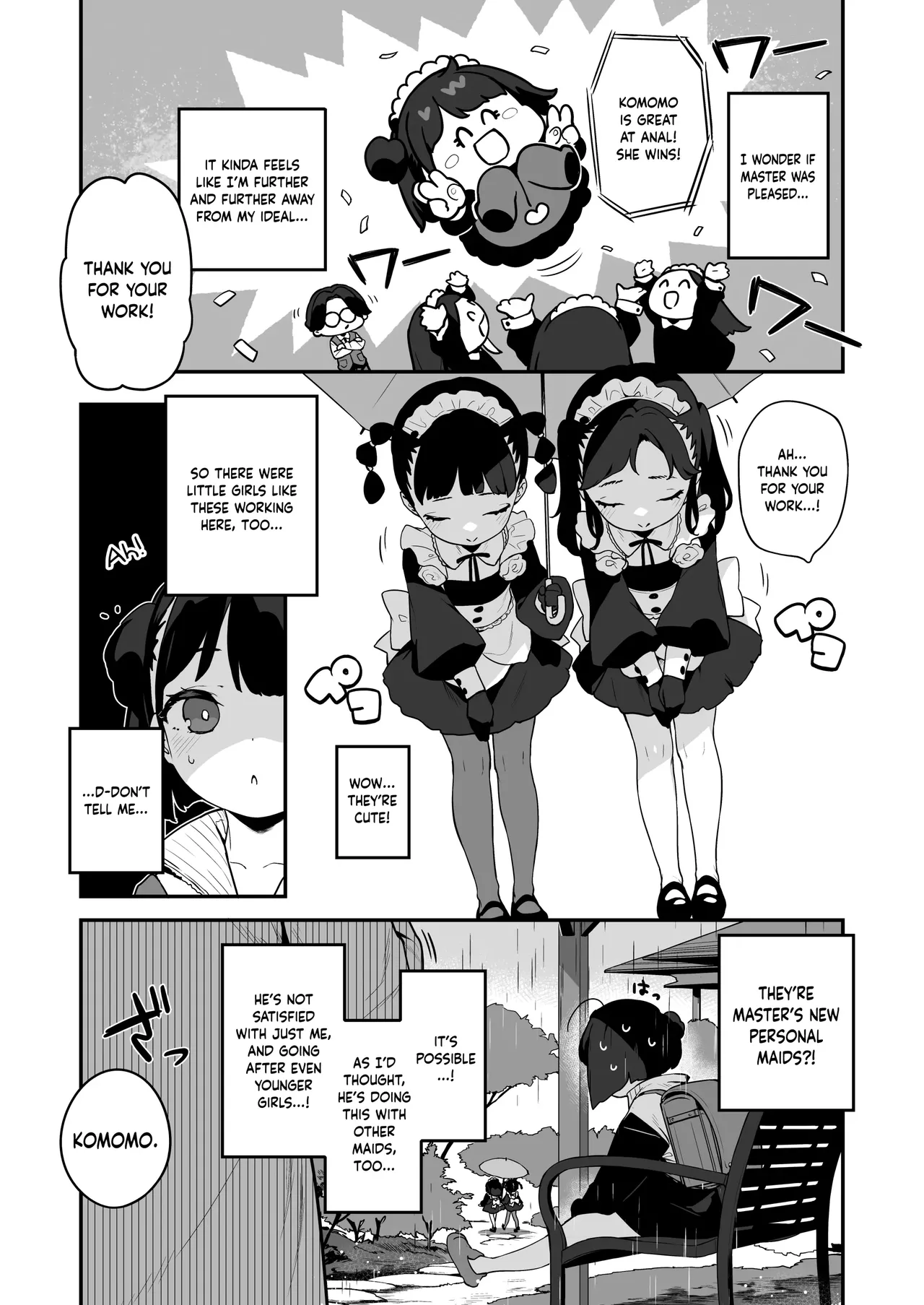 Komomo wa Goshujinsama Senyo no Ryoana Nikubenki Loli Maid Chapter 1 - page 28