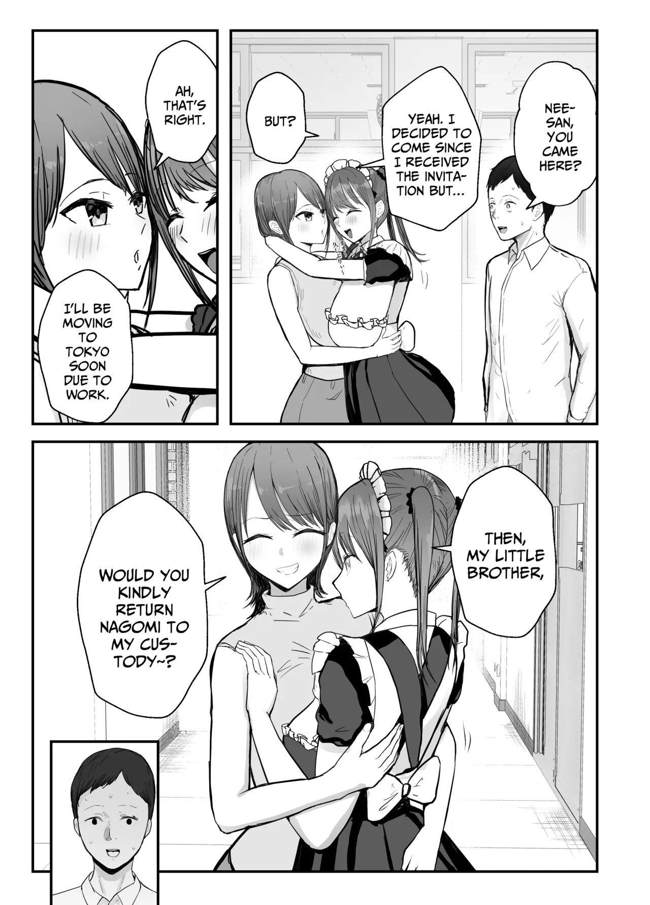 My busty niece, a high school girl who lives with me, is a maid at the school festival and gives me sweet sex to soothe me, an office worker. Chapter 1 - page 28