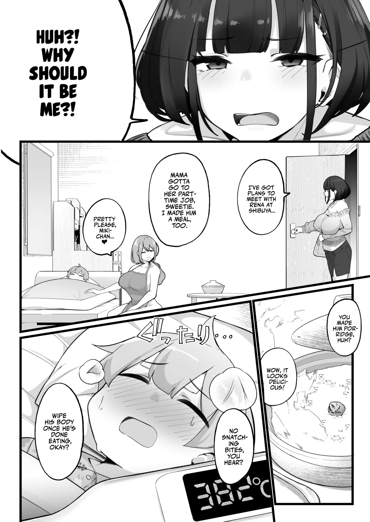 if Boku to Gasatsu na Onee no Seiyoku Shori Seikatsu ~Docchi no Ana ga Kimochi Ii no? Hen~ Chapter 1 - page 38