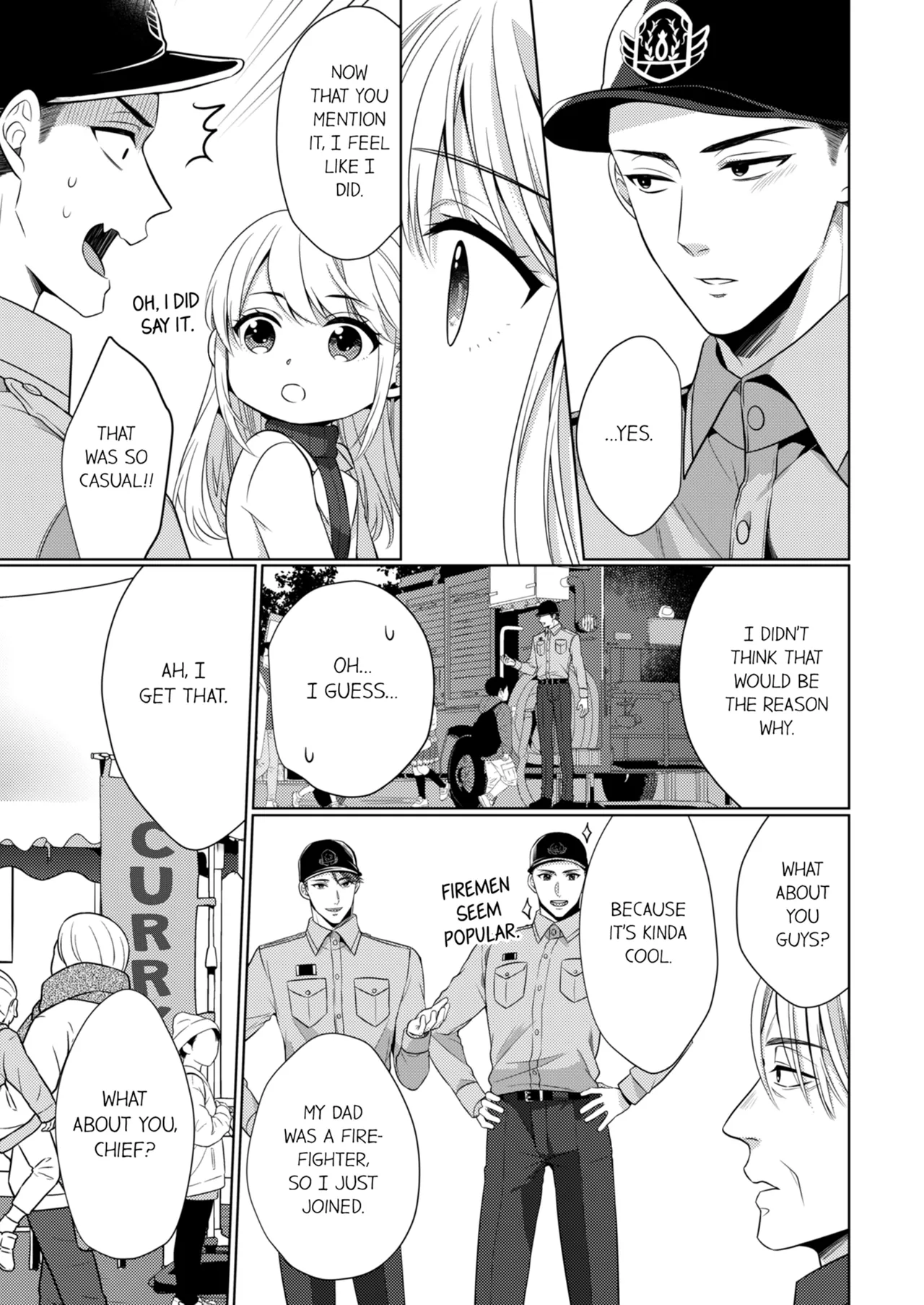 Yubisaki Kara Honki no Netsujō ～ Chara Otoko Shōbōshi wa Massuguna me de Watashi o Daita ～ Chapter 12-13 - page 117