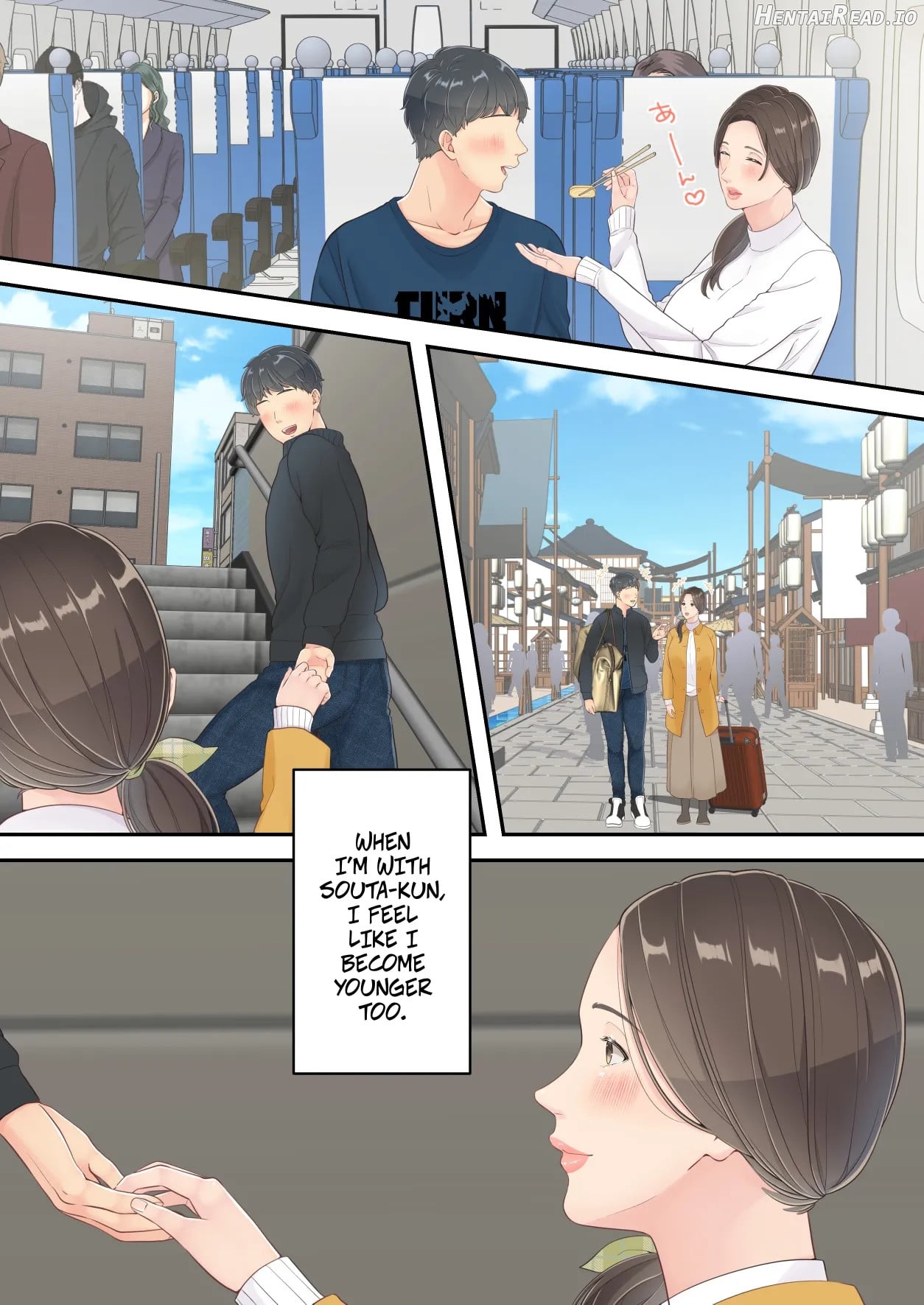 A Normal Mother Goes on a Sweet Affair Trip With a Boy the Same Age as Her Son - Matomo na Okaa-san ga Musuko to Onaidoshi na Otokonoko to Amaama Furin Ryokou shichau Hanashi Chapter 1 - page 54