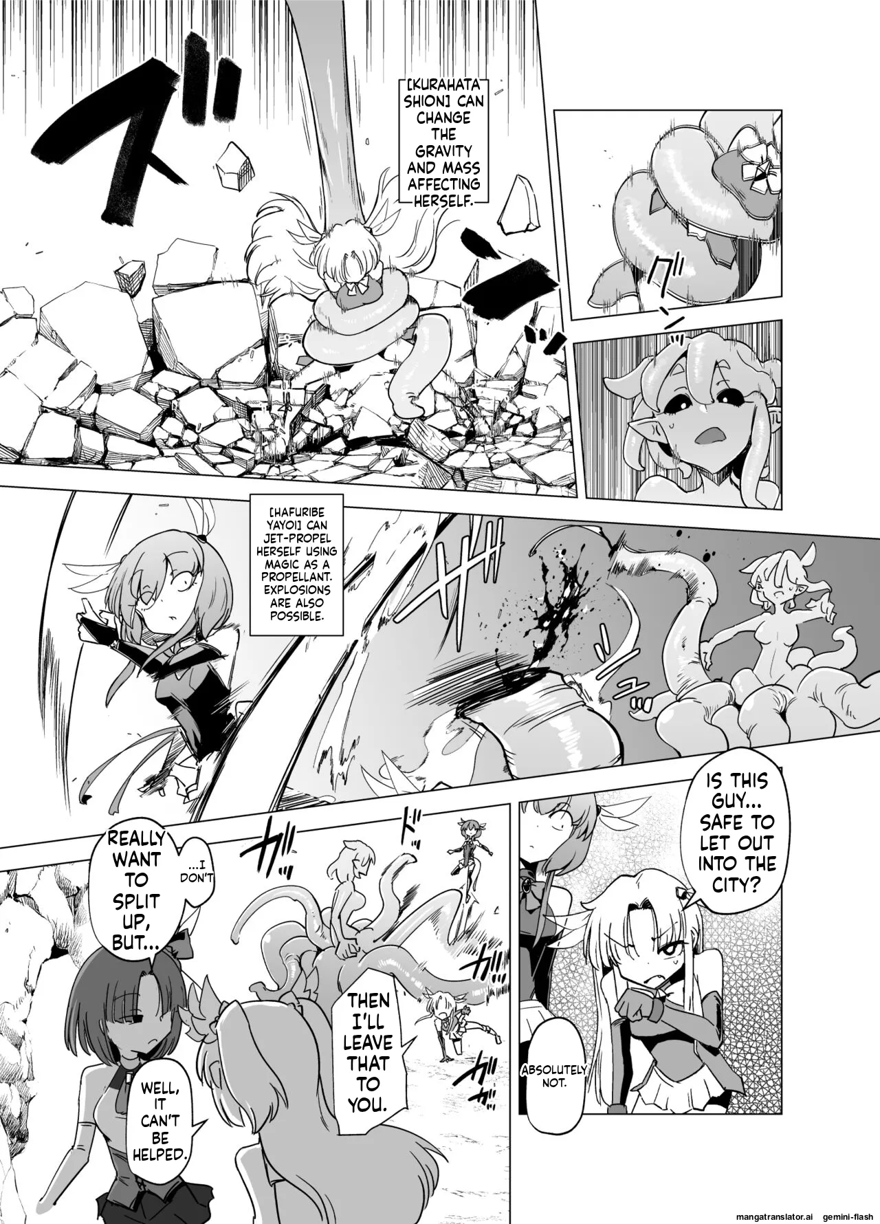Mahou Shoujo-tachi vs Shokushu-san Kouhen Chapter 1 - page 13