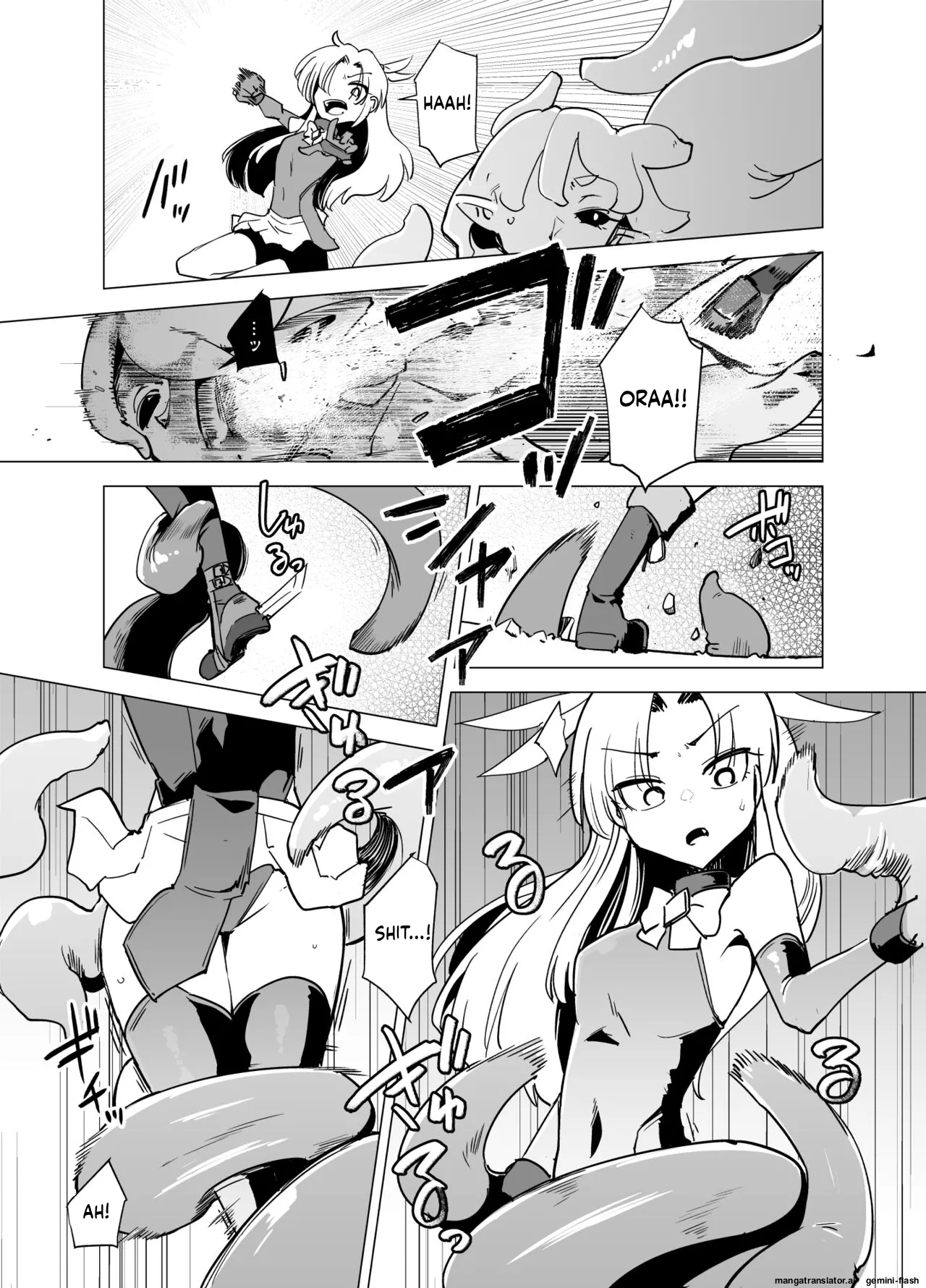 Mahou Shoujo-tachi vs Shokushu-san Kouhen Chapter 1 - page 16