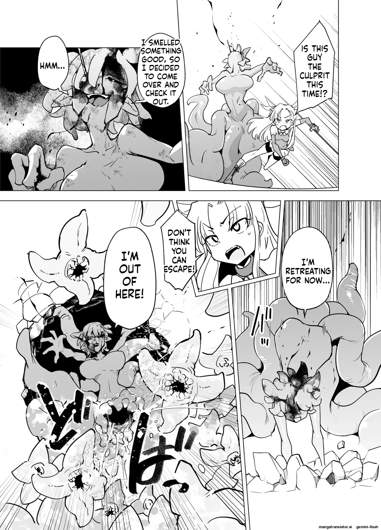 Mahou Shoujo-tachi vs Shokushu-san Kouhen Chapter 1 - page 9