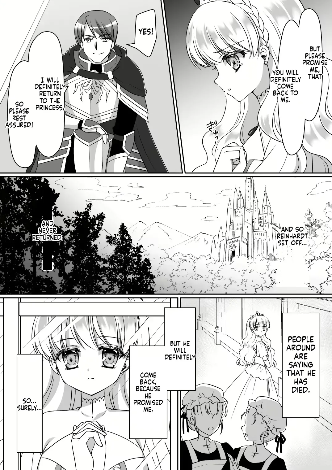Shinjite Okuridashita Kishi-sama ga Yowayowa Bakunyuu Succubus ni Natte Kaettekuru nante... Chapter 1 - page 4