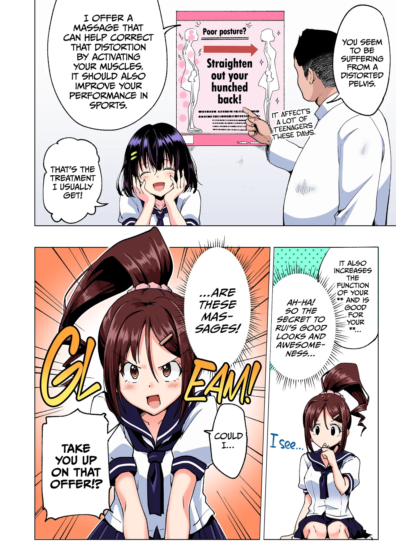 This Volleyball Girl got Spiked with a Sensual Massage - Full Color Compilation Chapter 1 - page 17