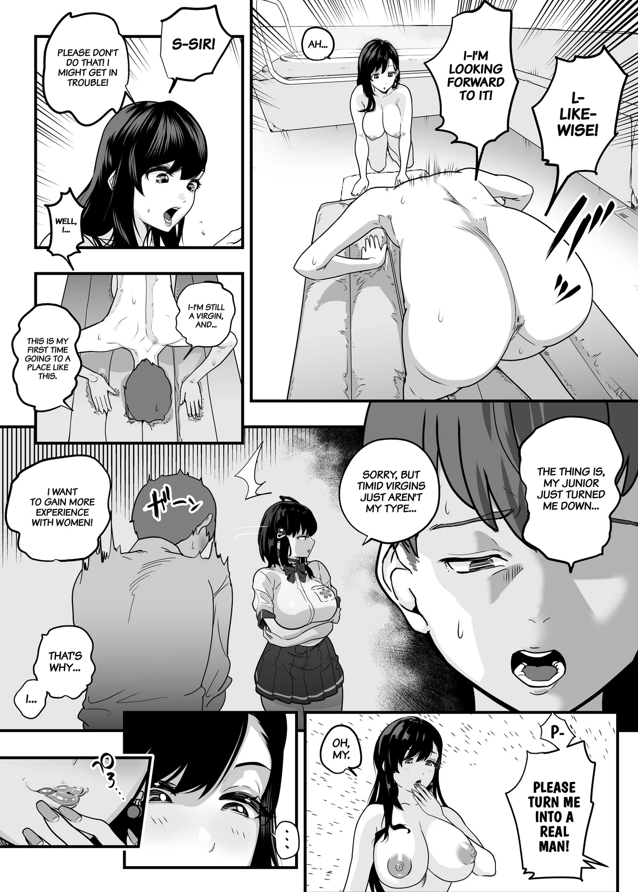 Real Love Brothel ~Have A Hooker Train Your Virgin Dick~ + Bonus Chapter 1 - page 9