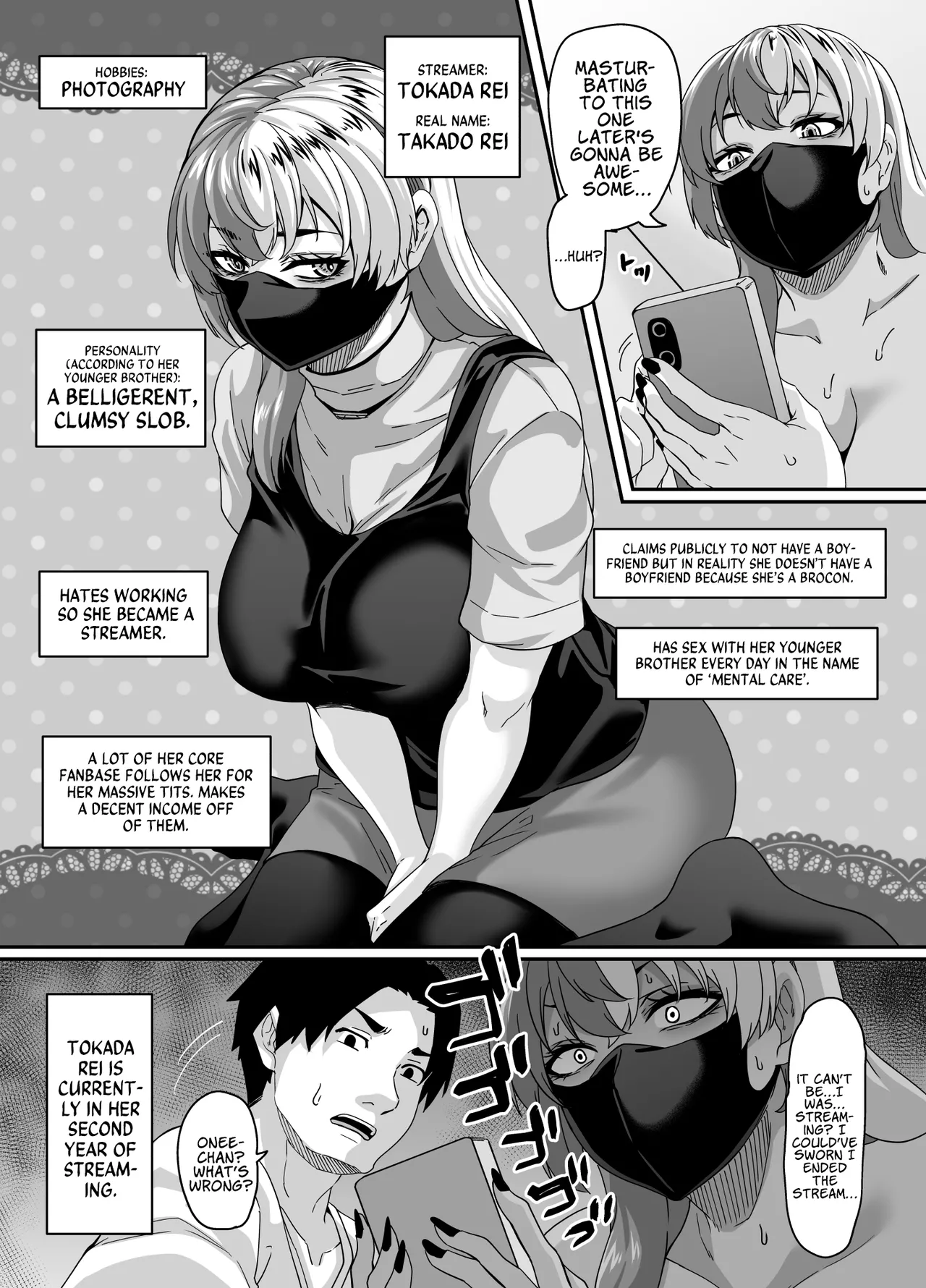 My Slob Of An Older Sister's Accidental Adult Stream Caused So Much Hype, She Pivoted To Doing Brother X Sister Sex Streams! Chapter 1 - page 20