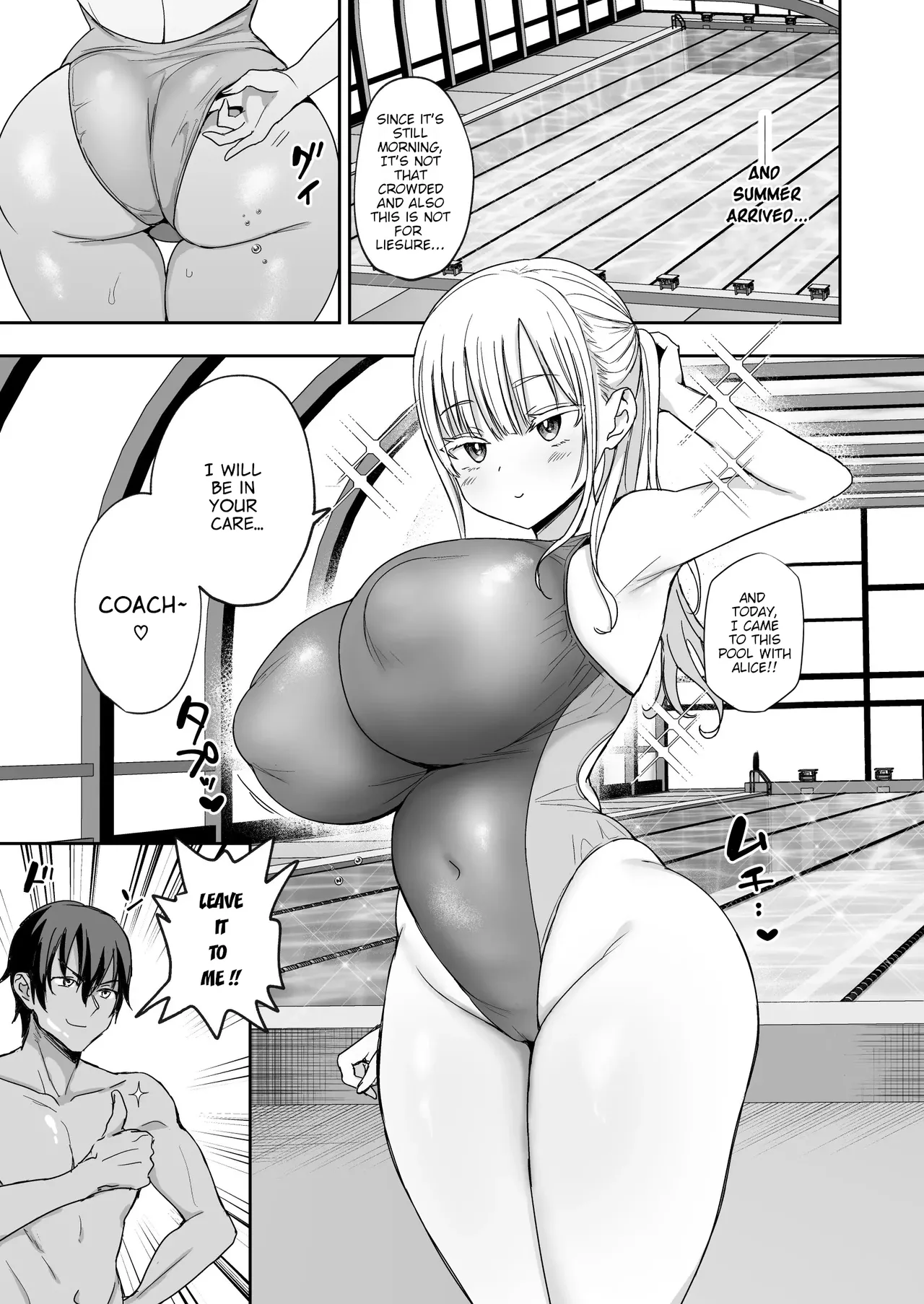 Big-Titted Step Sister's Attack: Alice's Swimming Lesson Chapter 1 - page 6