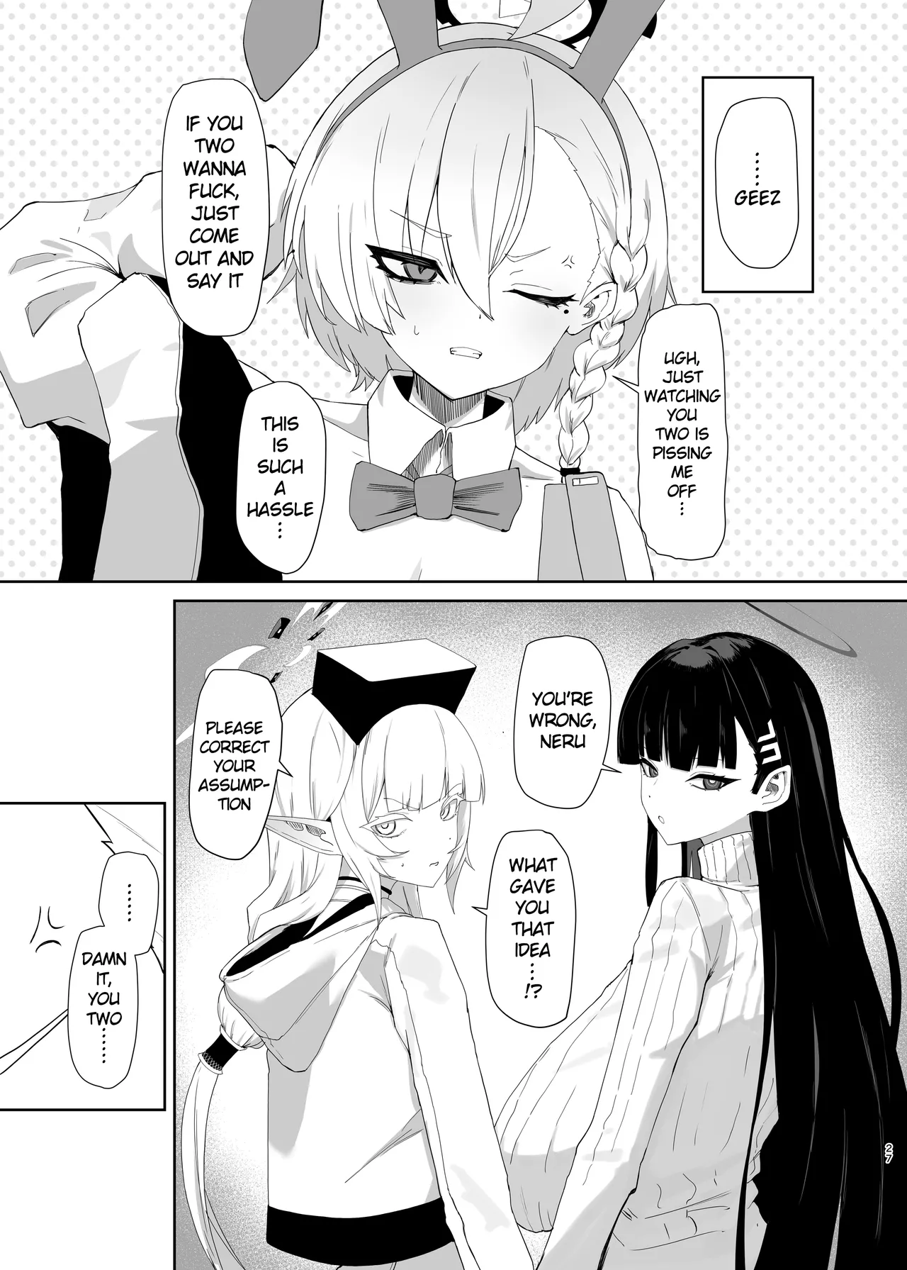 Chou Tensai Byoujaku Bishoujo Chinpo Hacker VS Big Sister Chapter 1 - page 27