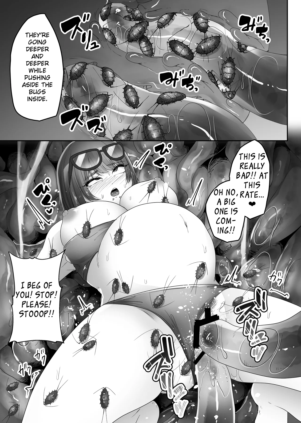 Big-Breasted Swimsuit Girl Getting Turned into A Sea Slug's Nest Chapter 1 - page 33