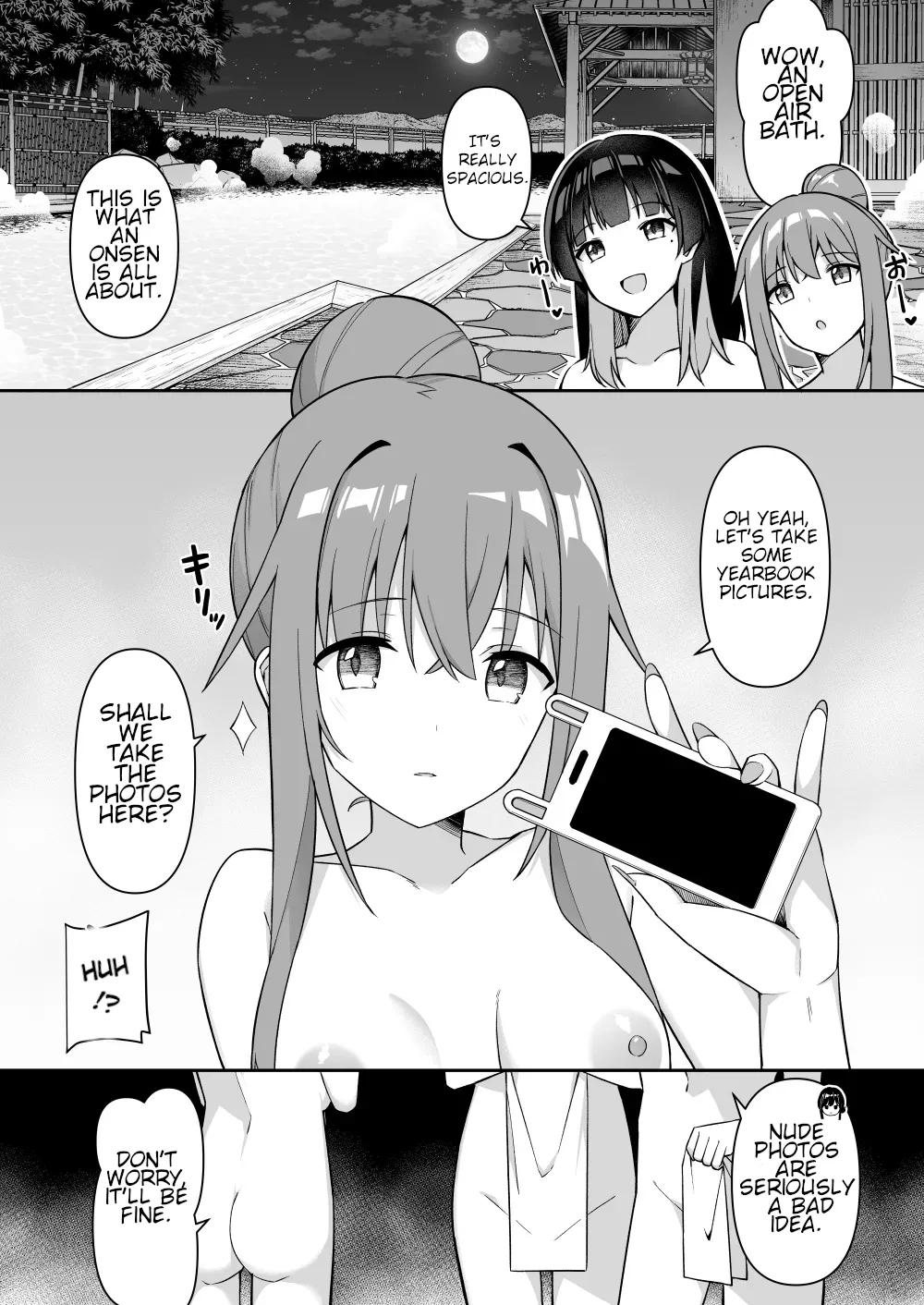 Gals on a Hot-spring Inn Trip are Shown Who's Boss by their Big Dick Waiter 2 Chapter 1 - page 8