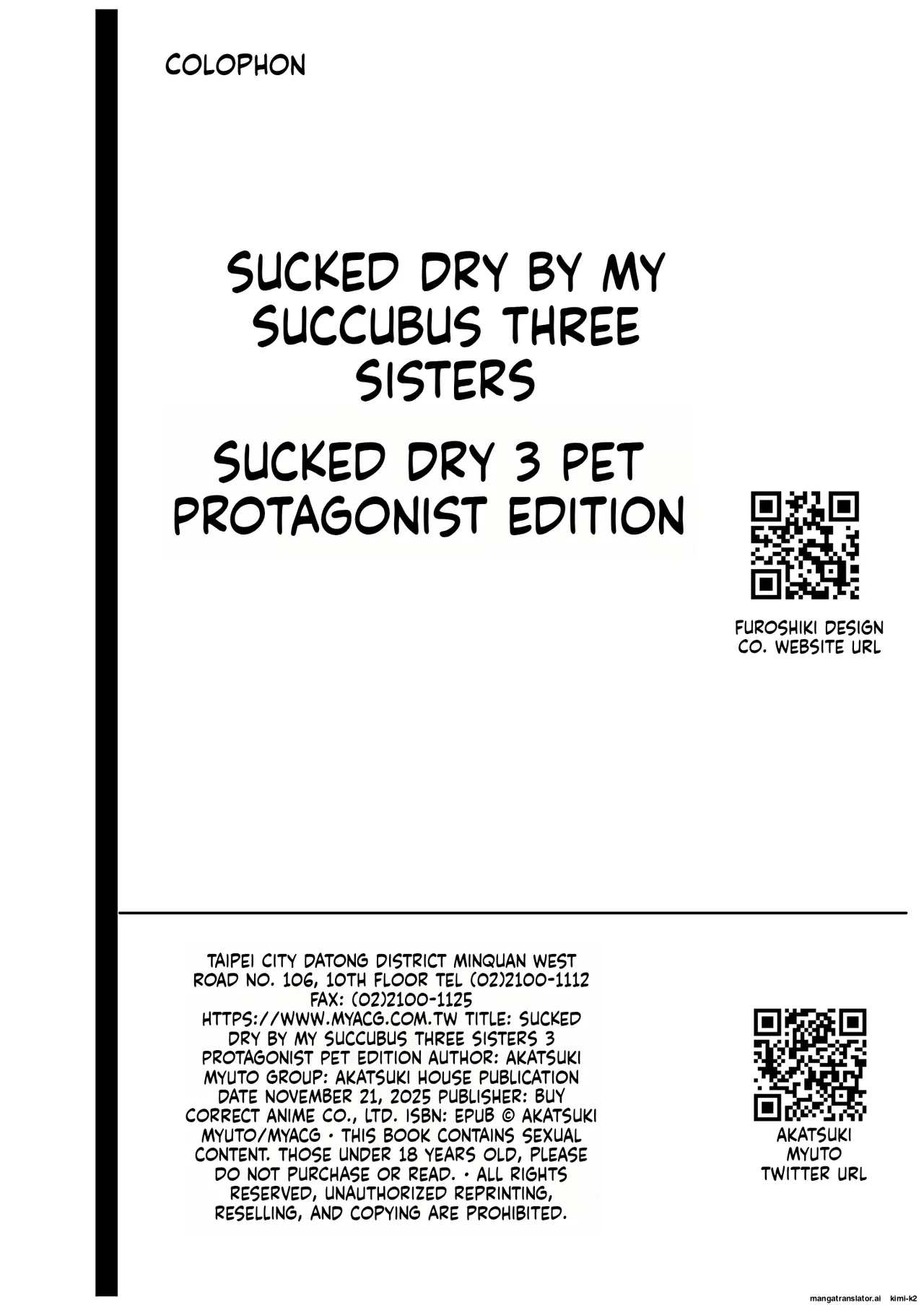 Hands-On Draining with Three Succubus Sisters 3 Chapter 1 - page 109