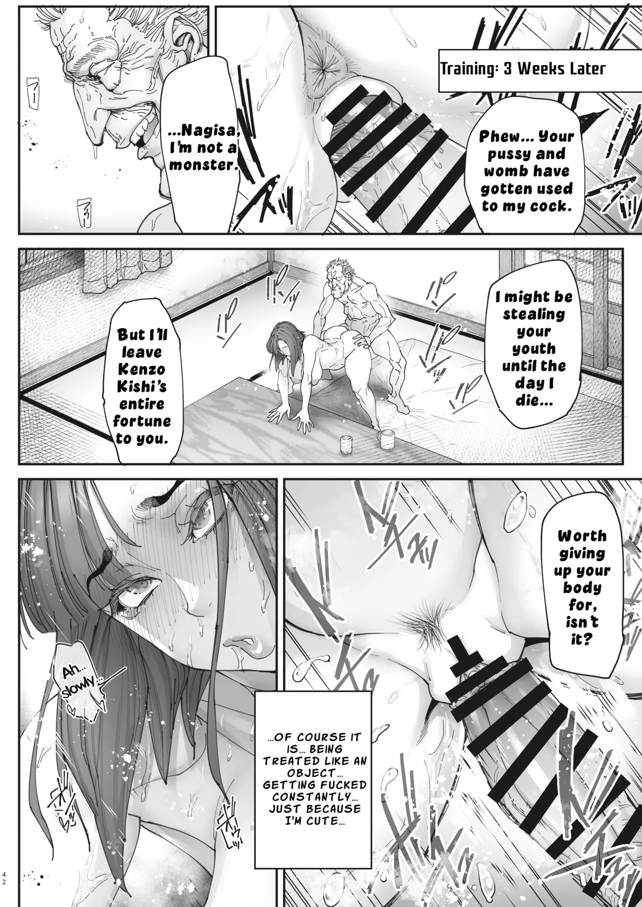 Zoku - Kaigo Beit de Roujin no Gouin na Yokkyuu to Okane no Mae ni Chitai o Sarasu JK Chapter 1 - page 41
