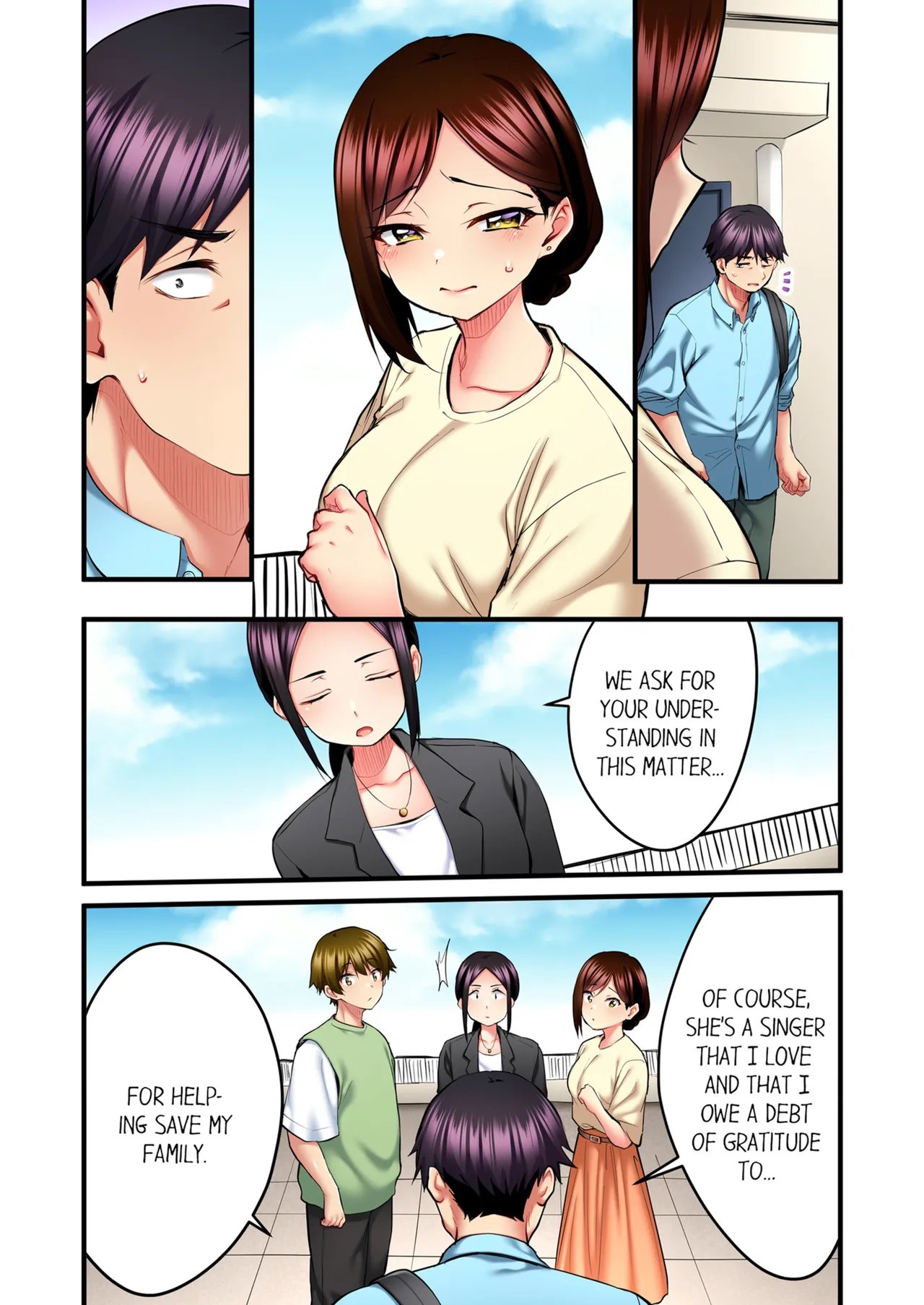 Uta no Onee-san Datte H Shitai ~Konnakao, TV no Mae Minna ni wa Miserarenai yo... Chapter 1 - page 257