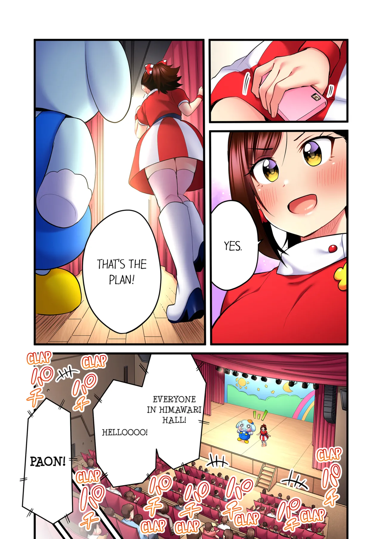 Uta no Onee-san Datte H Shitai ~Konnakao, TV no Mae Minna ni wa Miserarenai yo... Chapter 1 - page 375