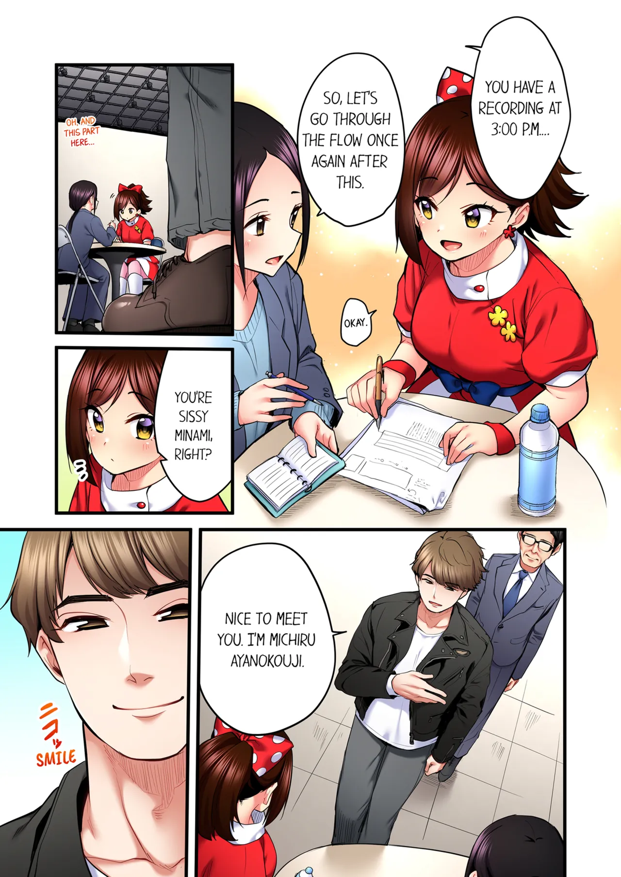Uta no Onee-san Datte H Shitai ~Konnakao, TV no Mae Minna ni wa Miserarenai yo... Chapter 1 - page 420