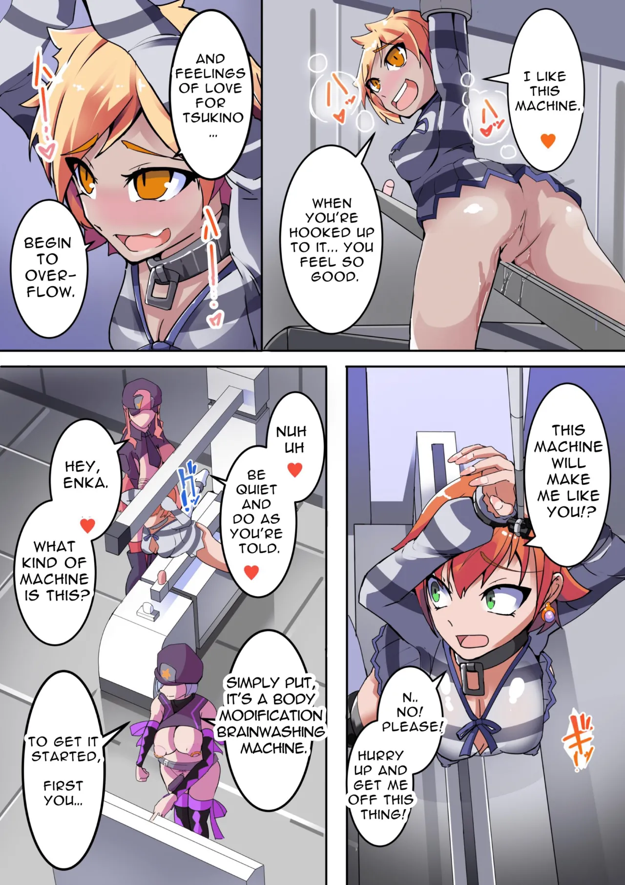 Defeated by an Evil Futanari Executive the Hero is Connected to a Body Modification Machine: Staal Dagger 01 Chapter 1 - page 14