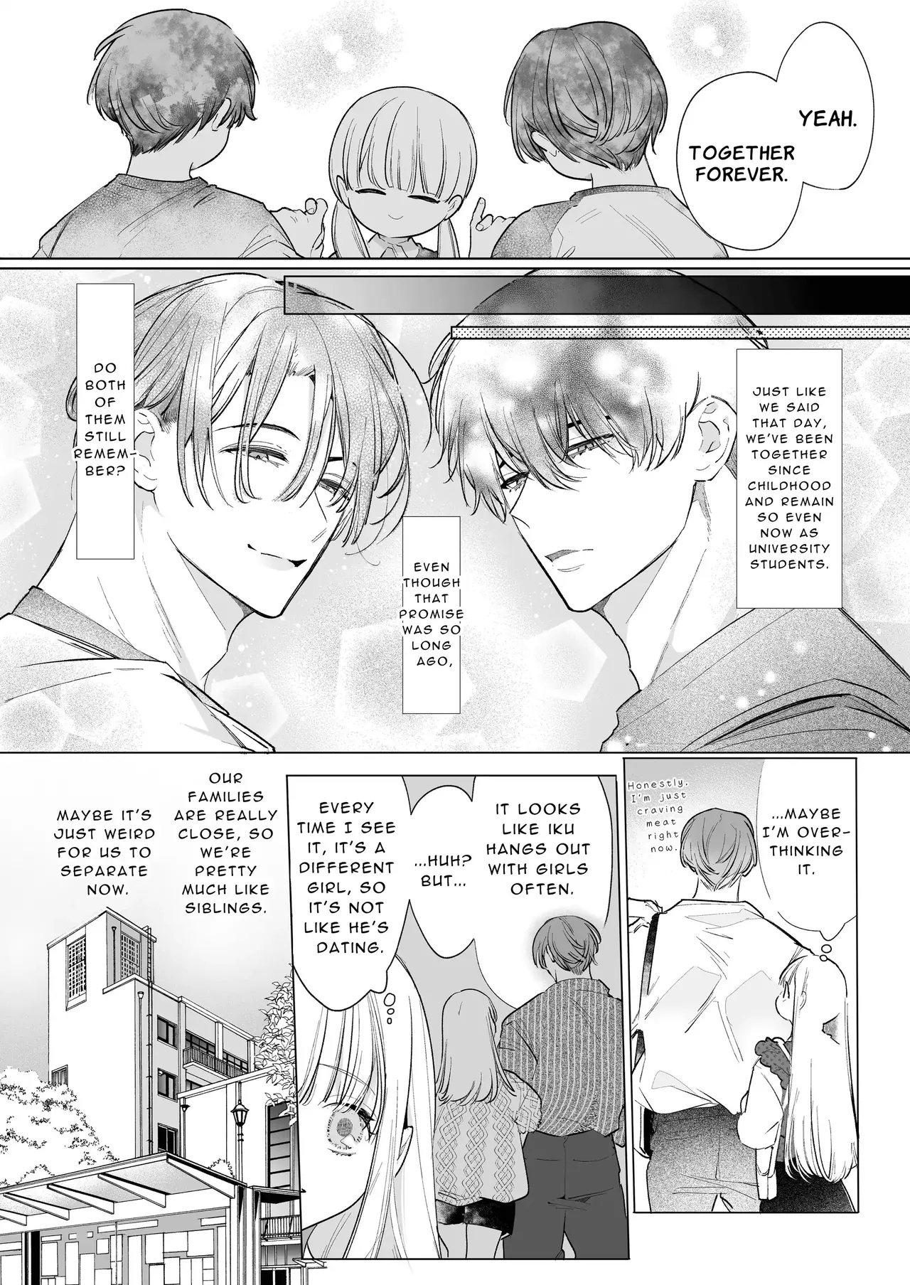 Friendship Breaking Maiden. ~wanting to be together forever, longtime friends have a threesome~ Chapter 1 - page 11