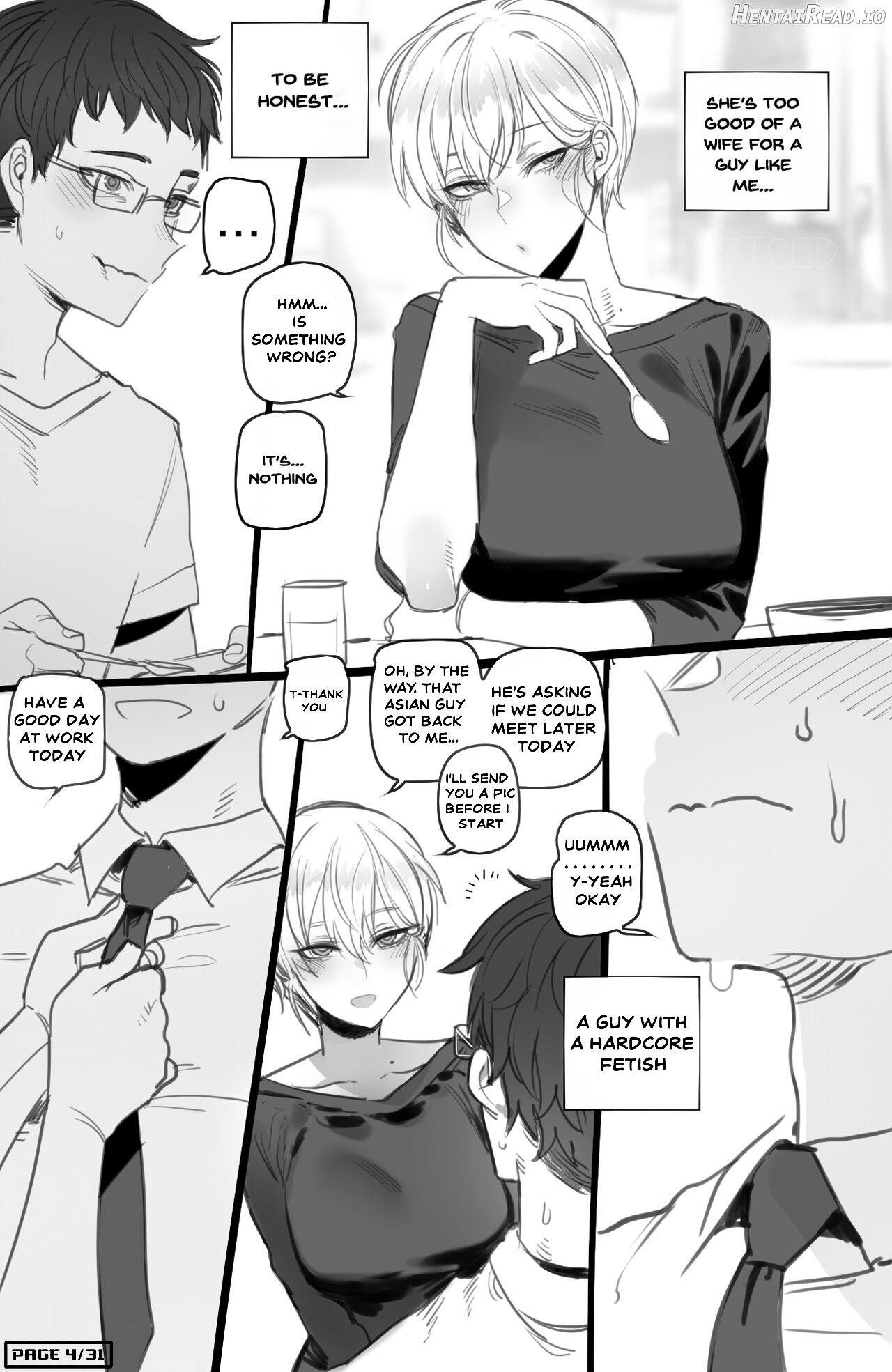 I Told My Loving Wife About My AMWF Fetish And Lost Her To Our BAC BULL RICED HENTAI Chapter 1 - page 4