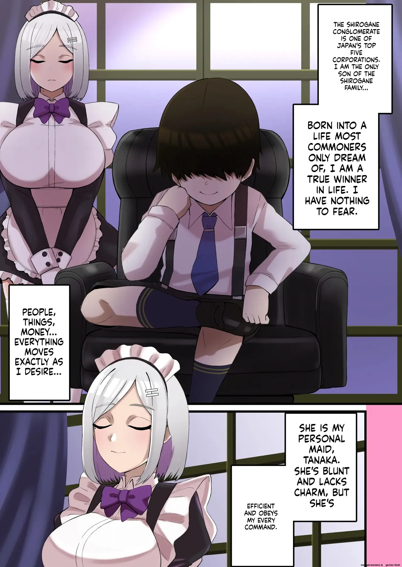メイドの特別パイズリ性教育で生意気坊ちゃんがわからせられる話   Hentai Chapter 1 - page 2