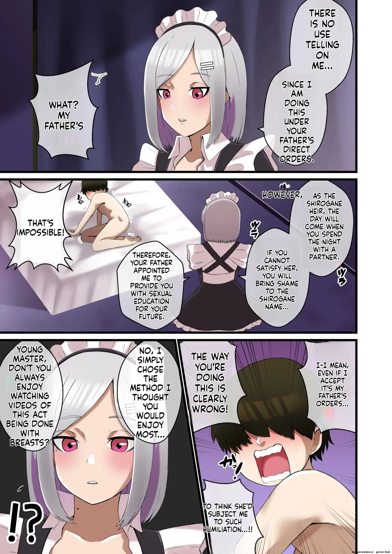 メイドの特別パイズリ性教育で生意気坊ちゃんがわからせられる話   Hentai Chapter 1 - page 6