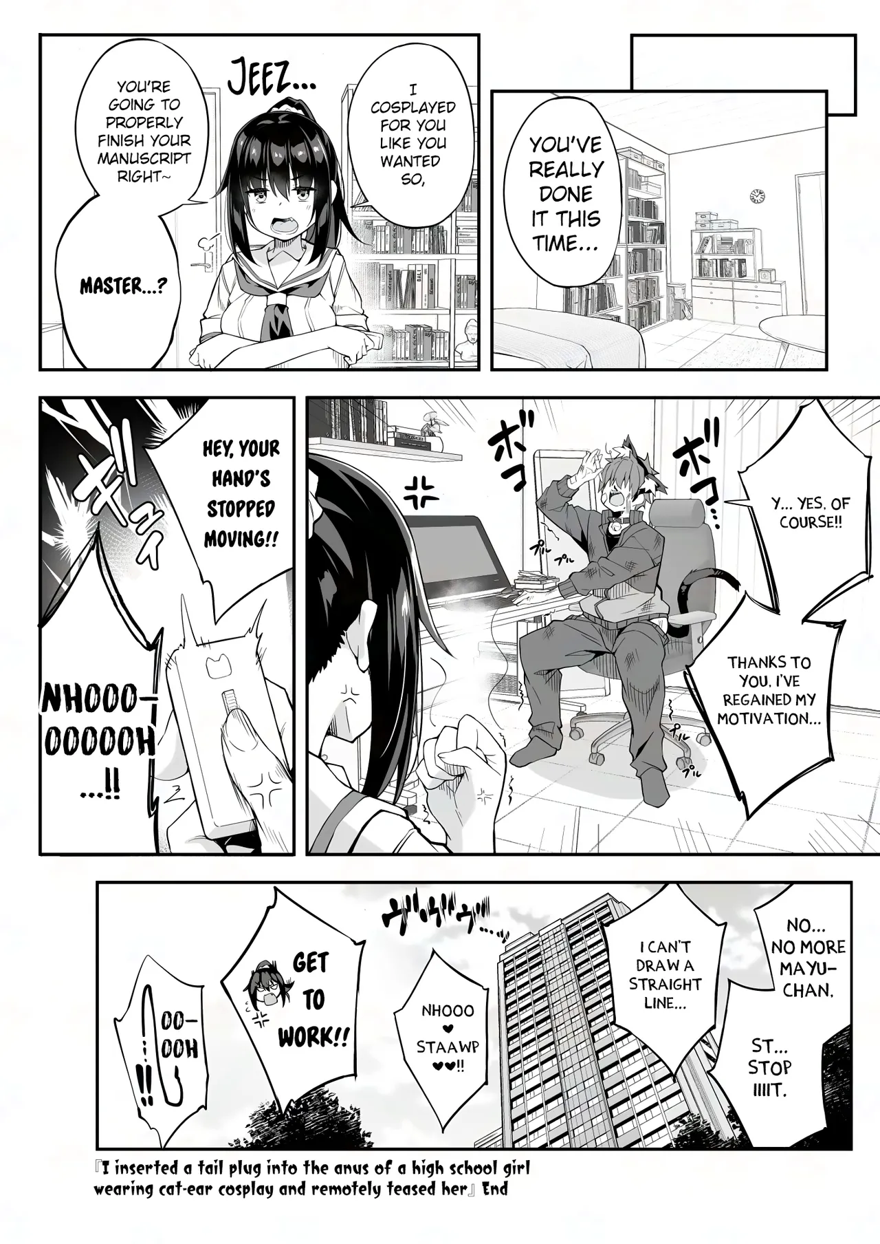 JK Kaji Daikou Series Nekomimi Cosplay JK no Anal ni Shippo Plug o Sashite Enkaku Sousa de Itazura Shite Mita Chapter 1 - page 26