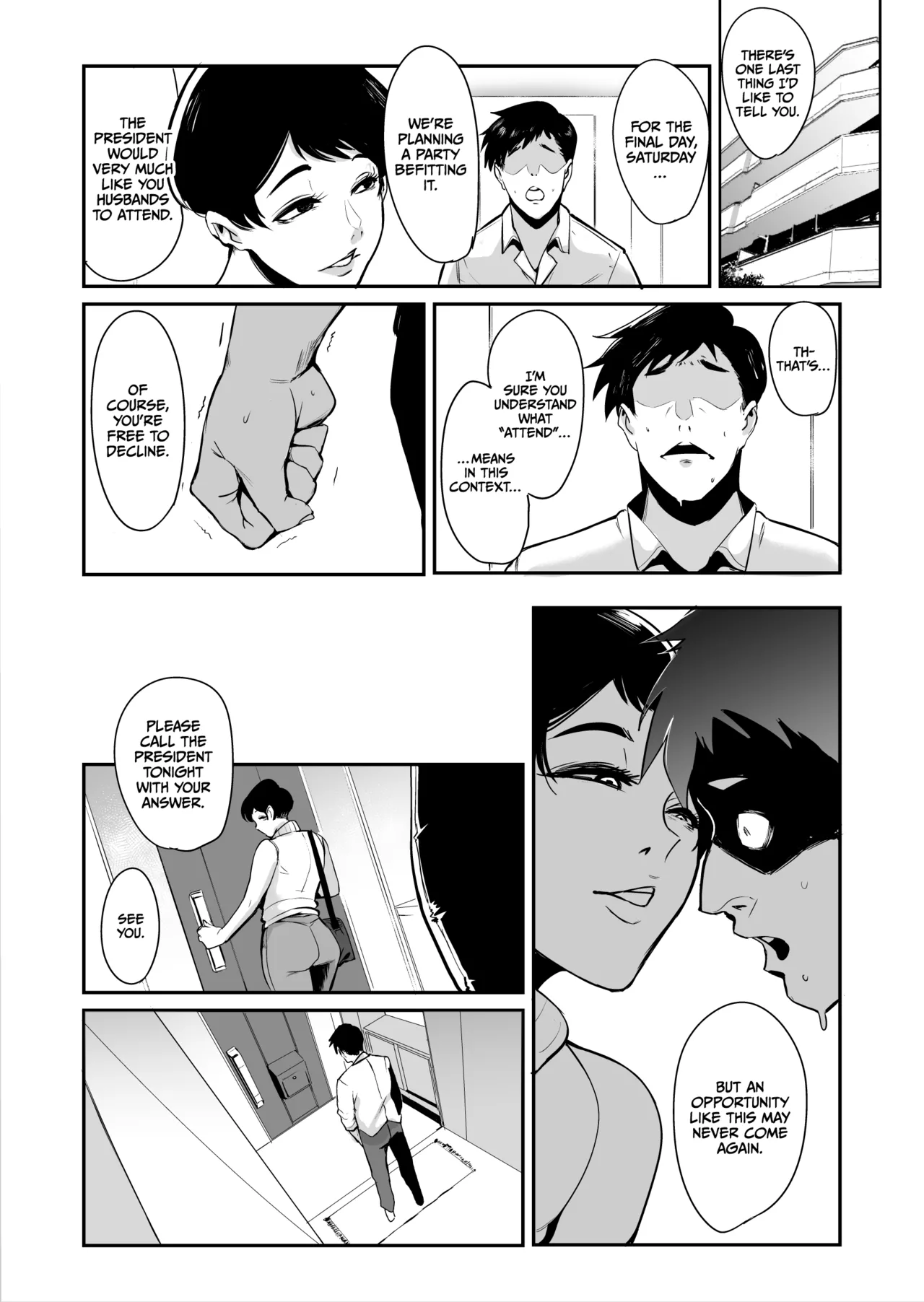 Fella Mask Fujin Kanketsu Hen ~Otto no Mae de Midareru Mask Dorei Zuma-tachi~ + After Chapter 1 - page 27